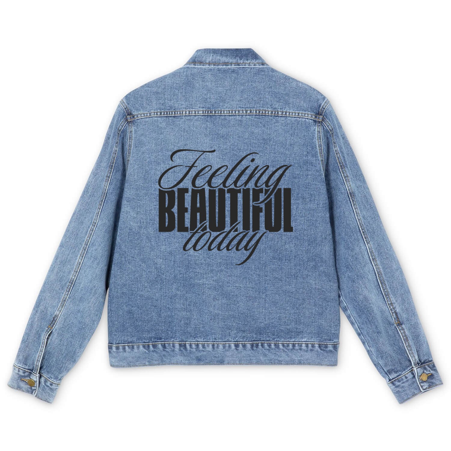Feeling beautiful today Men's Denim Jackets