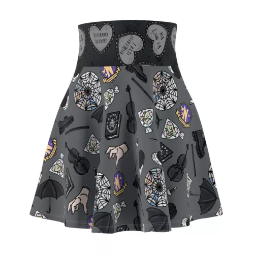 Wednesday Addams Women's Skater Skirt