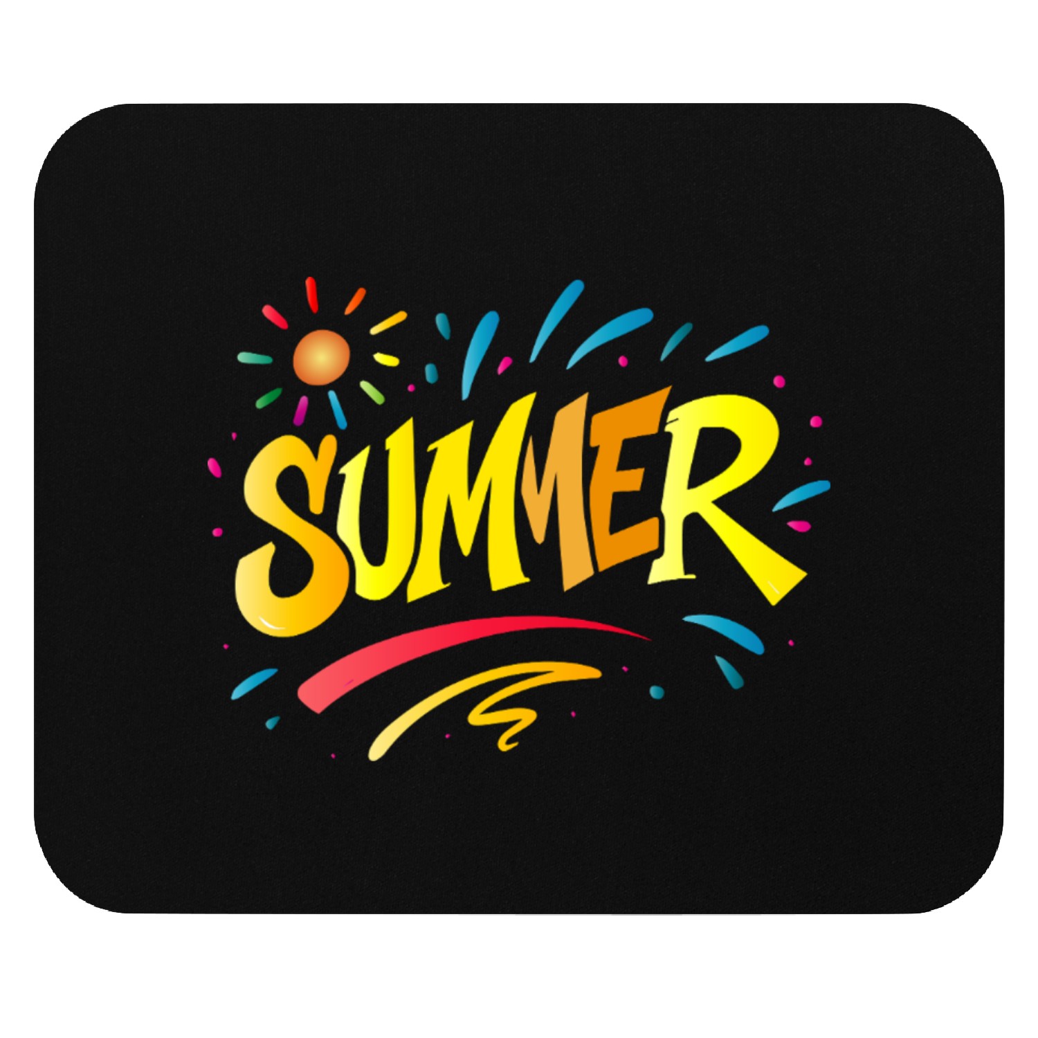 Summer Typography - Summer Design with Splash Mouse Pads