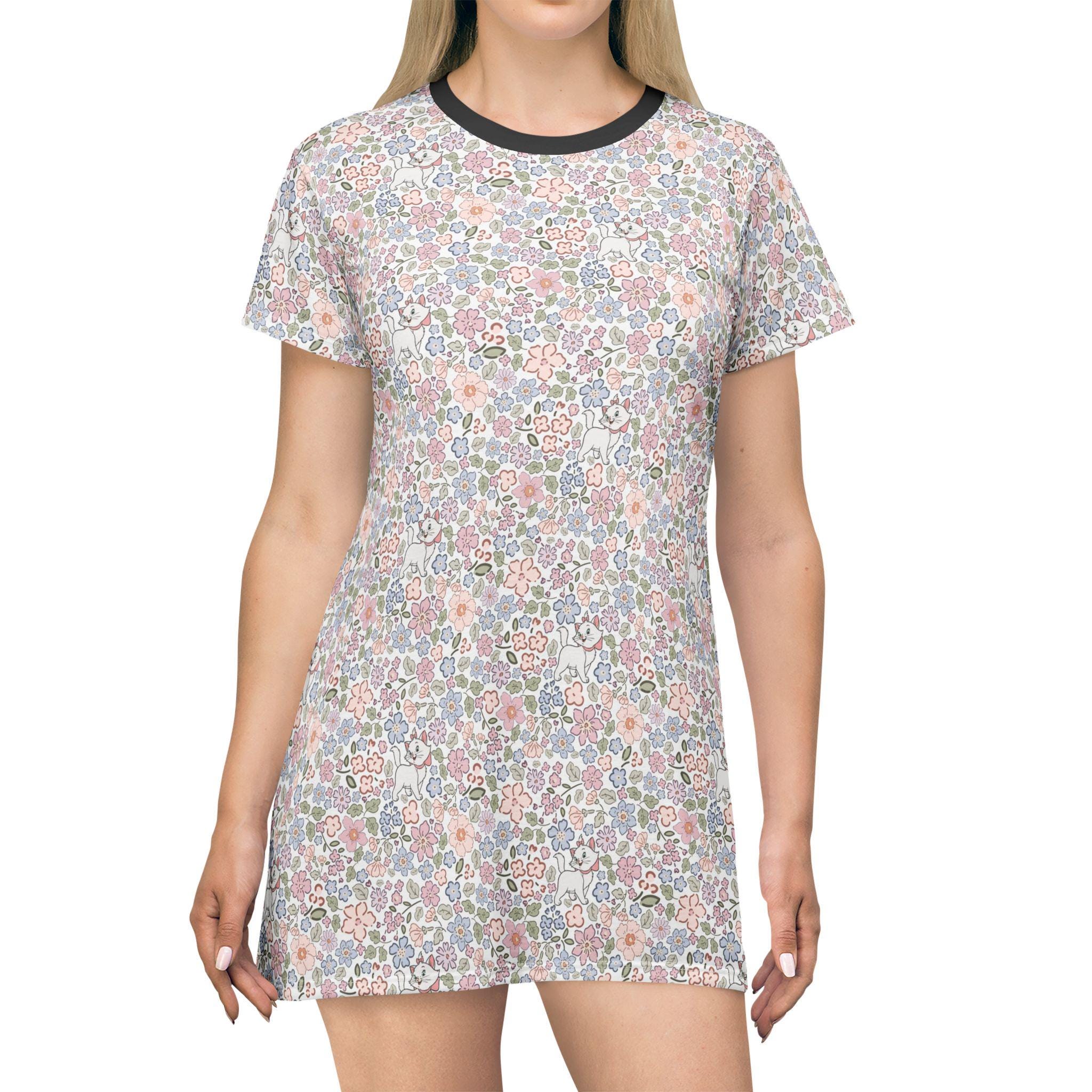 Marie's Springtime Garden Women's T-Shirt Dress