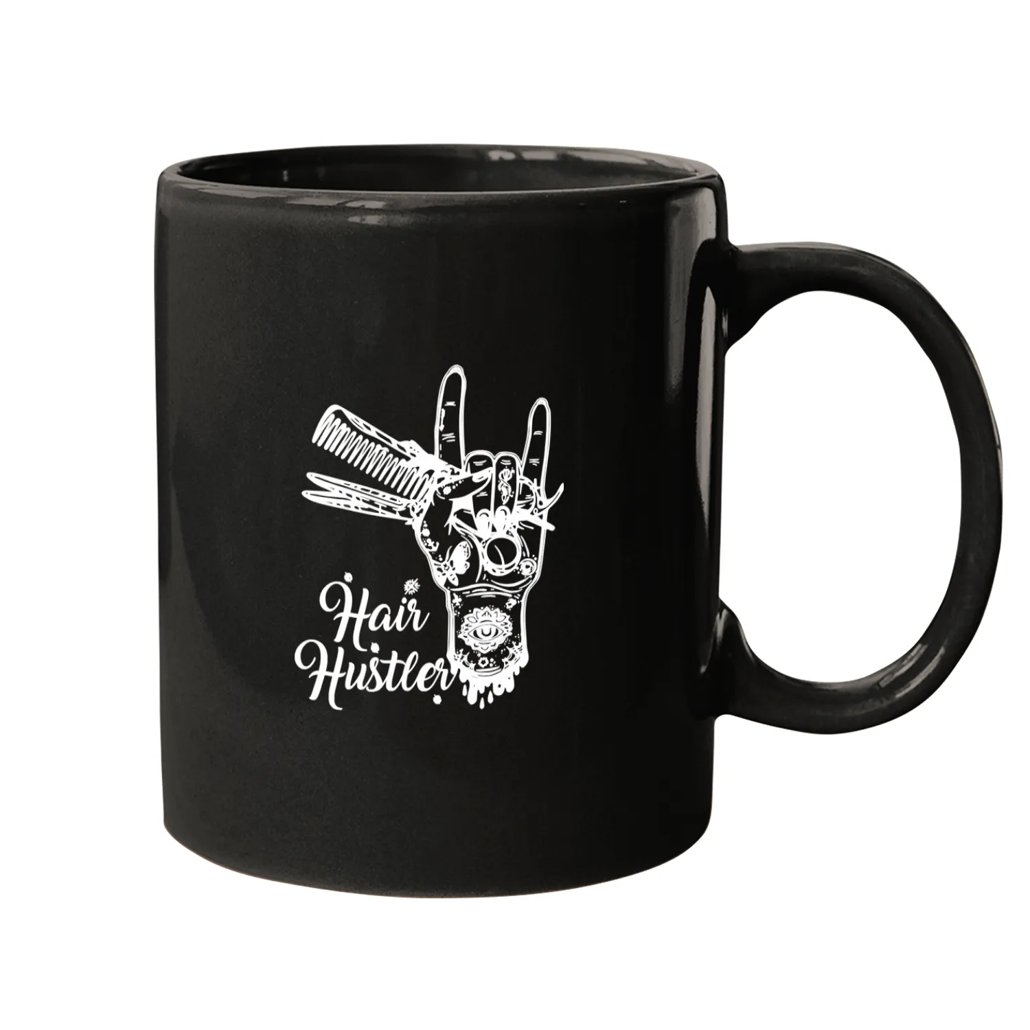 Hairdresser Job Hair Hustler Tattoos 1 Mugs