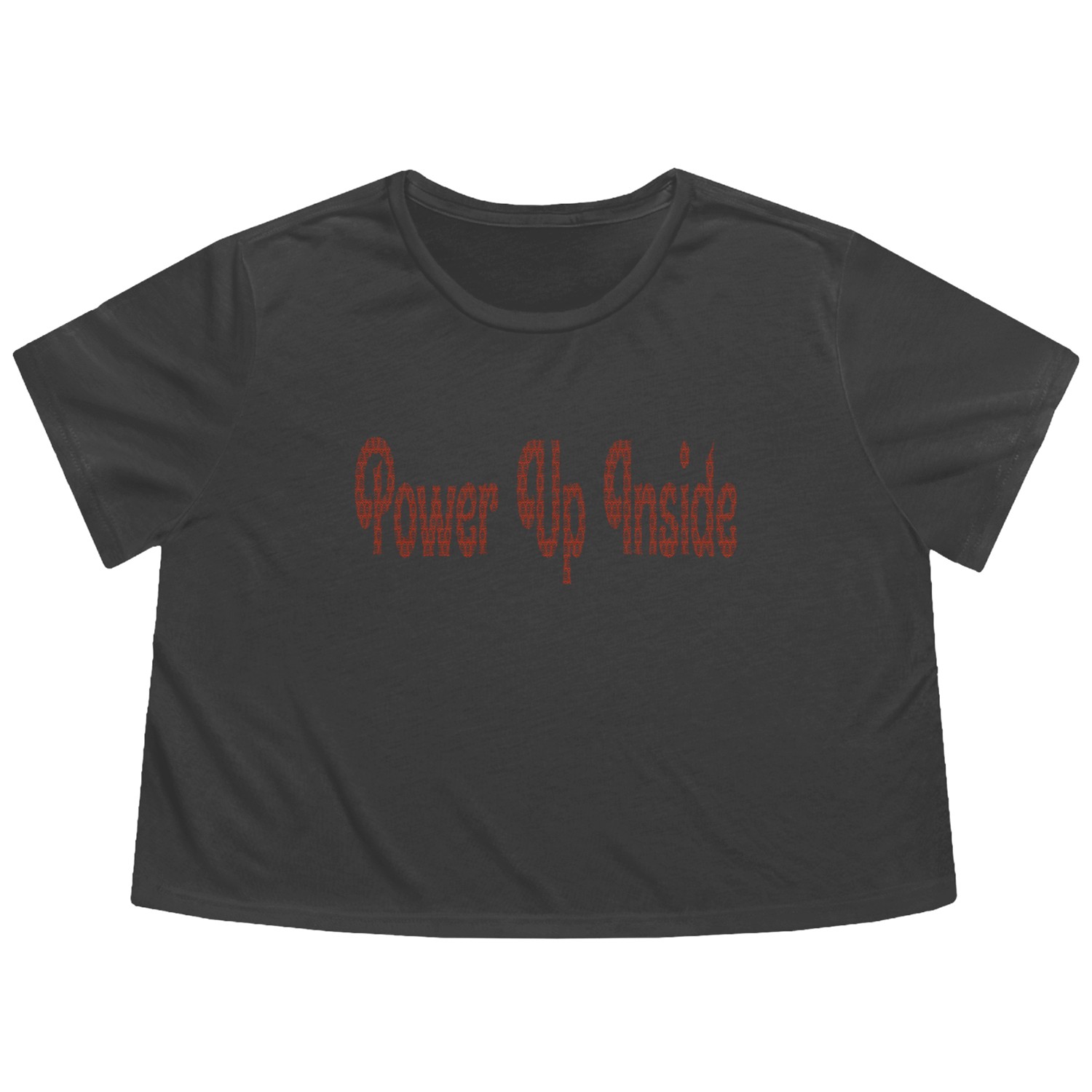 Motivational Quote for Focused Minds Flowy Cropped Tees