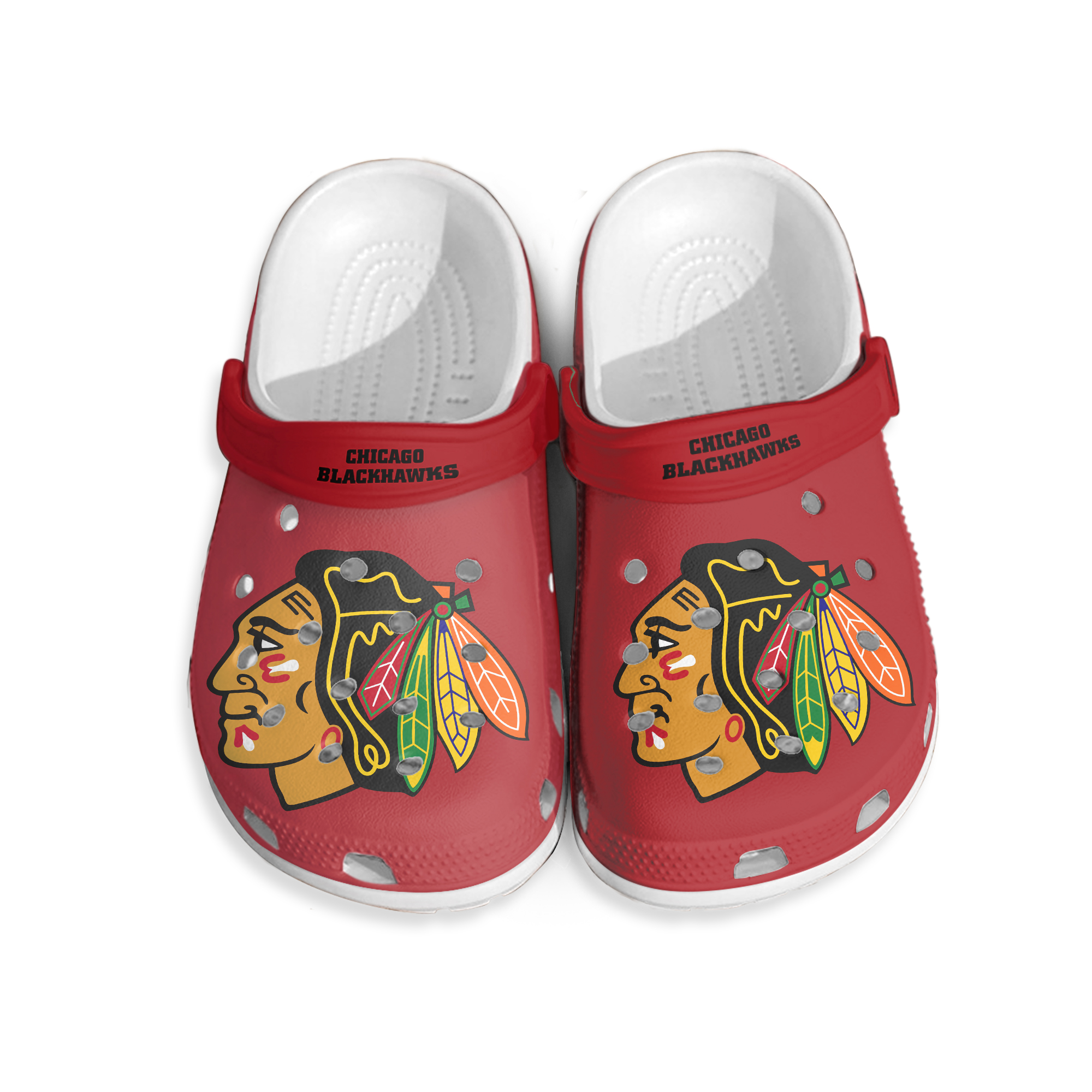Chicago Blackhawks Sandals, Clogs, Toe Sandal Soft Lightweight Footwear Men Women