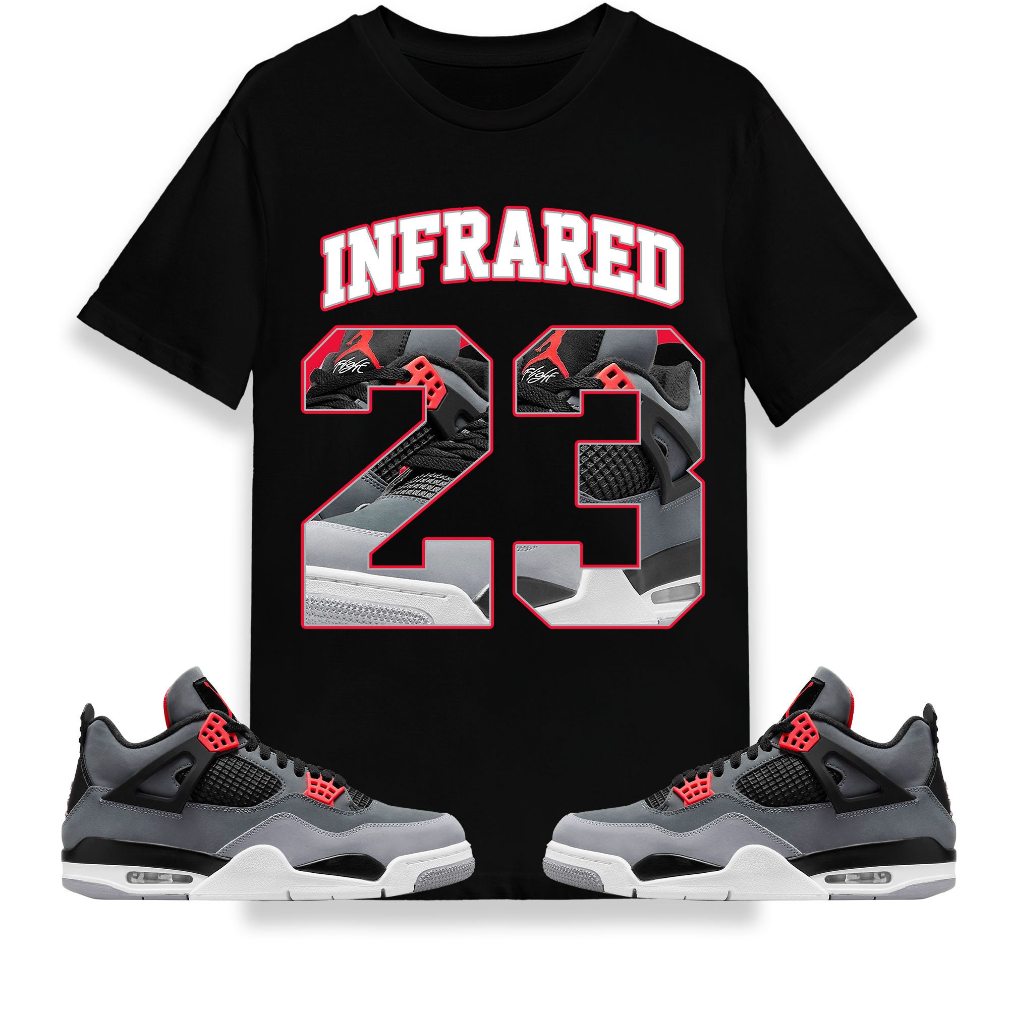 Number 23 CM4 Name Unisex Shirt Match Jordan 4 Retro Infrared