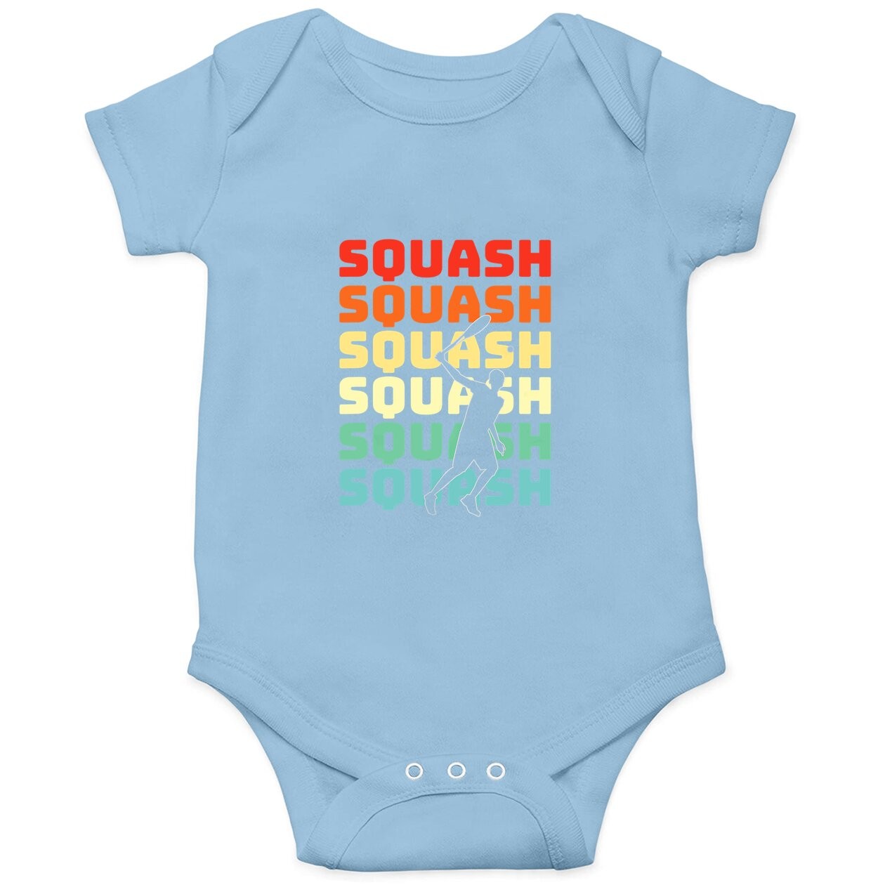 Squash Player Retro Squash Lover Baby Bodysuit