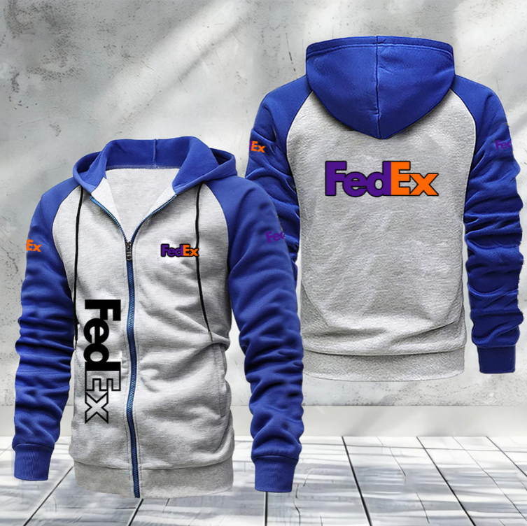 Fedex Raglan Full Zip Hoodies