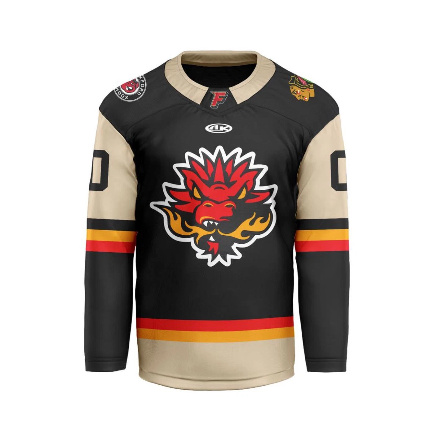 Personalized Indy Fuel Black Men's Hockey Jersey 2025/26