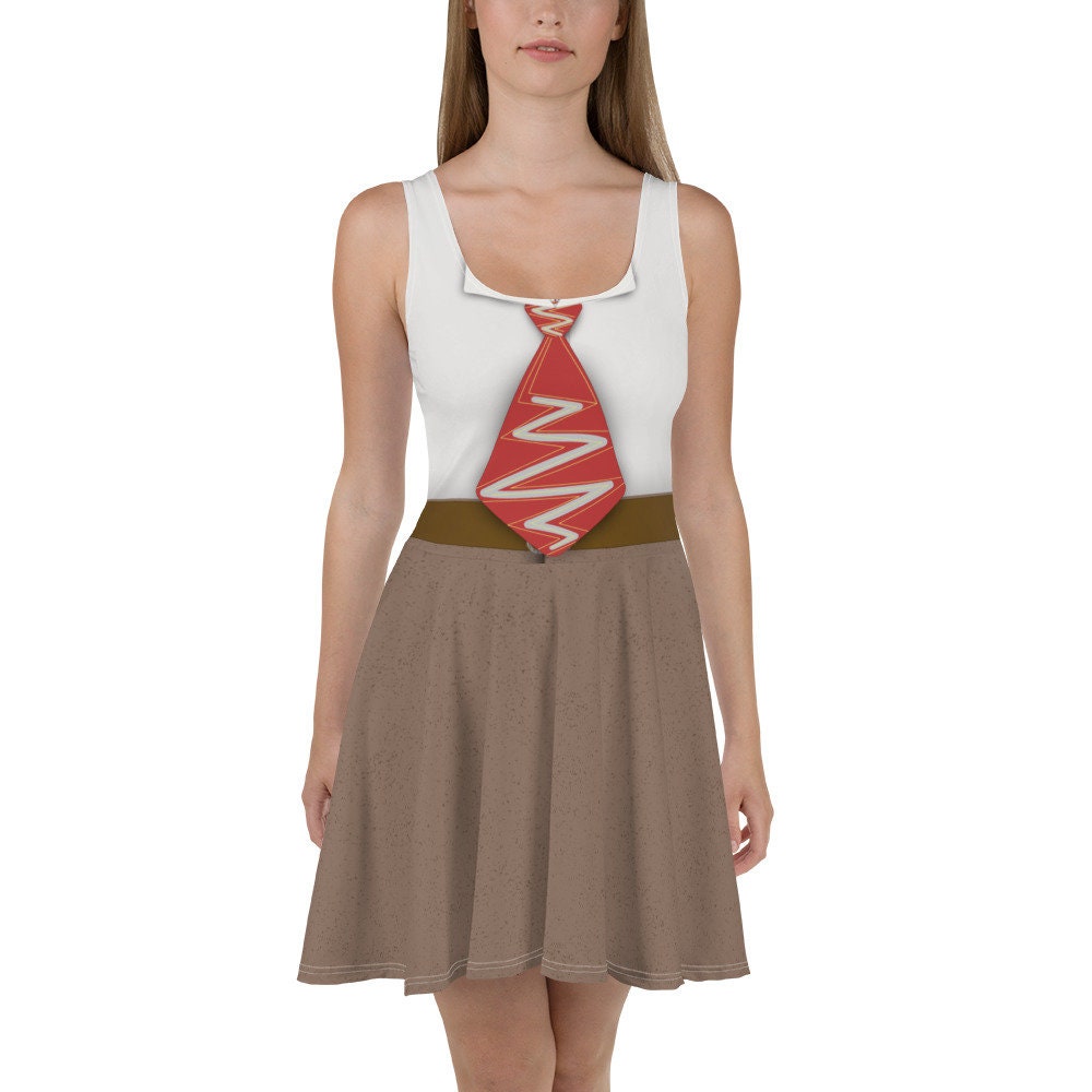 The Anger Emotion Skater Dress – Fun Cartoon Style Casual Outfit for Women