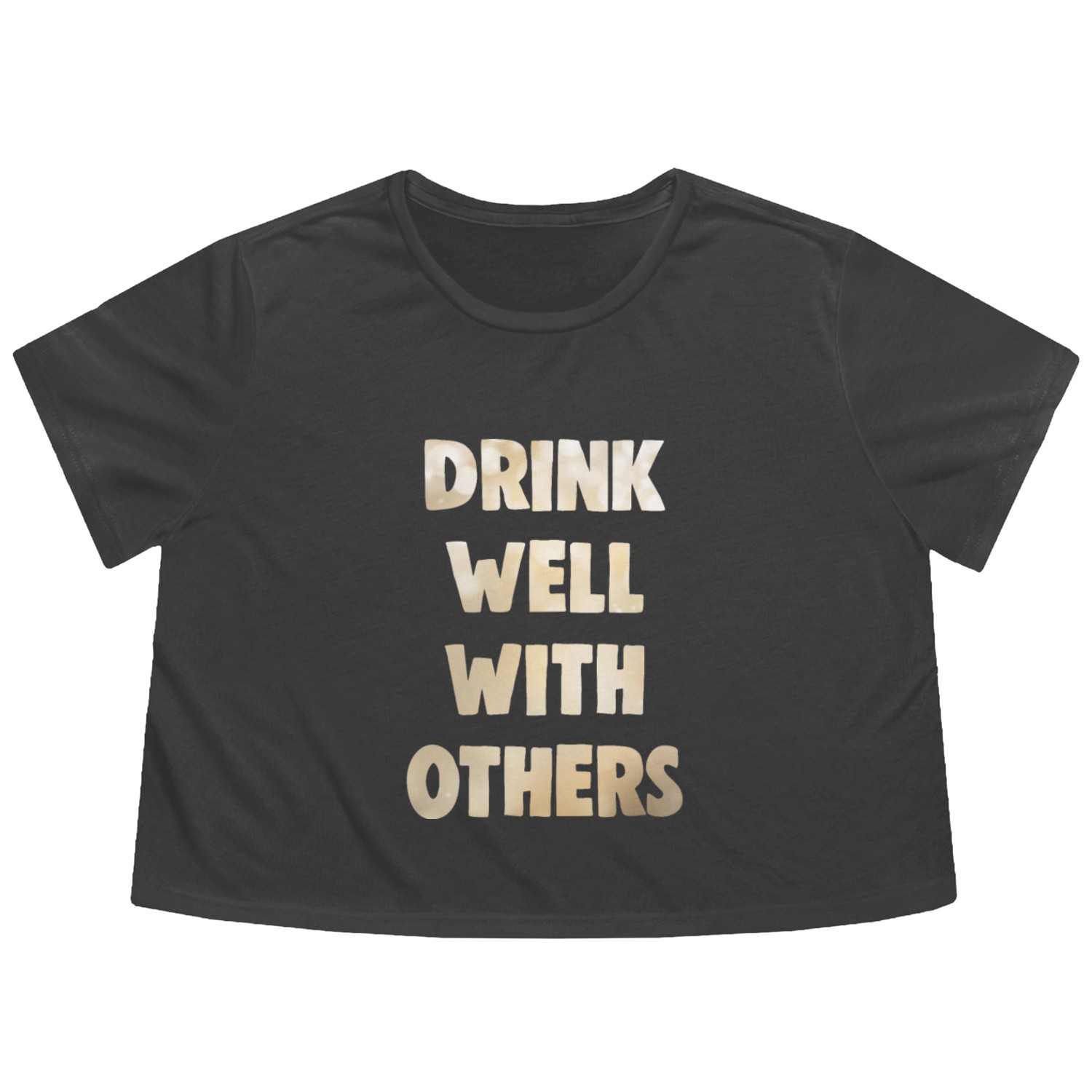 Drink Well With Others Flowy Cropped Tees