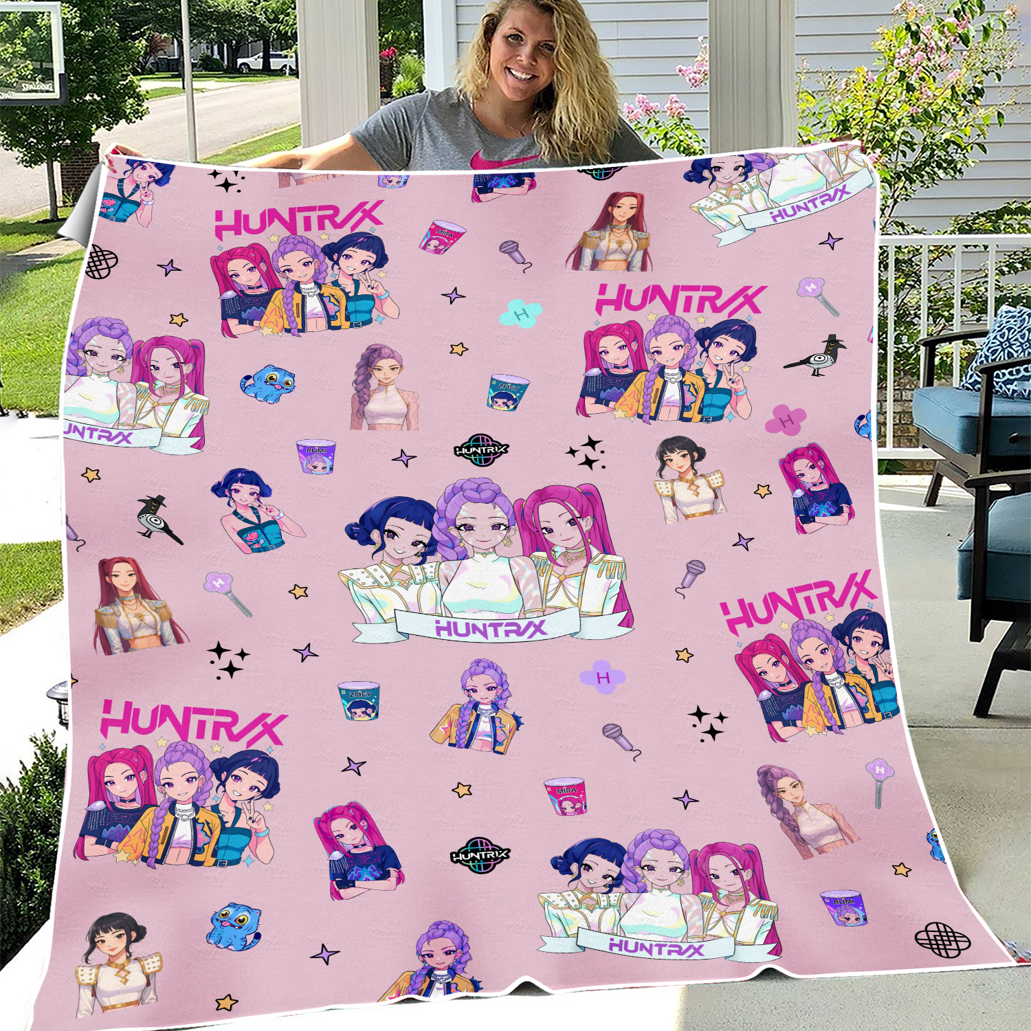 KPop Huntrix Demon Hunters Blanket