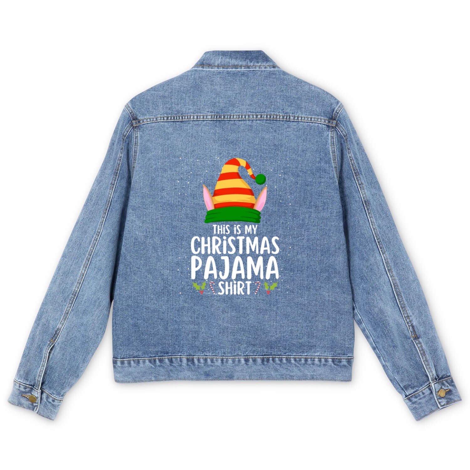 Christmas Pajamas Pajamas Sleep Men's Denim Jackets