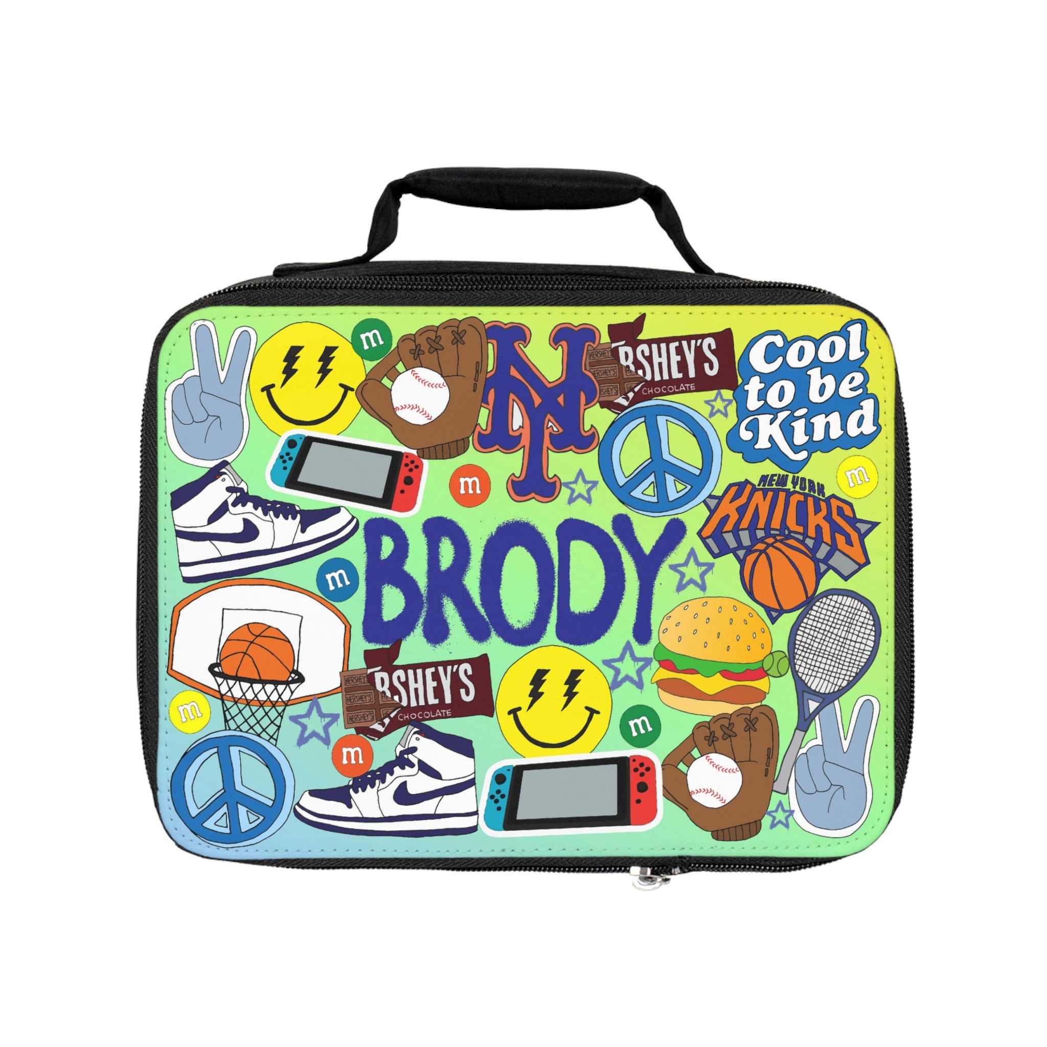 All About Me Insulated Lunch Box | Custom | Personalized | Back To School | Add Your Favorite Things | Personalized Lunch Bag | Gift For Boy