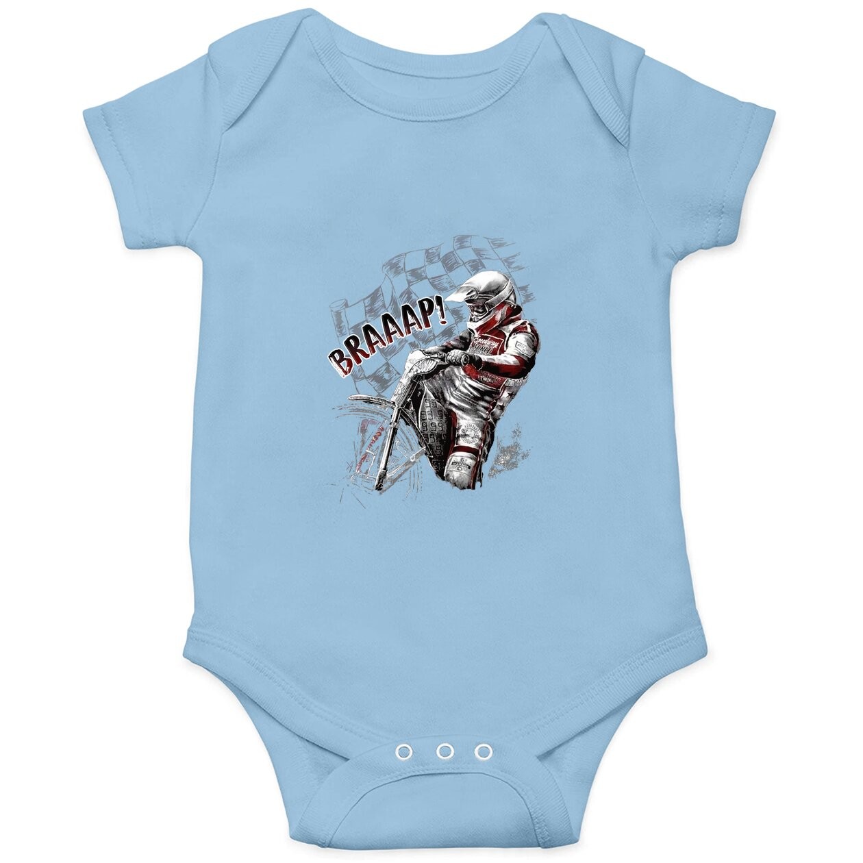 Wish World Speedway Full Throttle Fashion Tee Baby Bodysuit Motorcycle Baby Bodysuit
