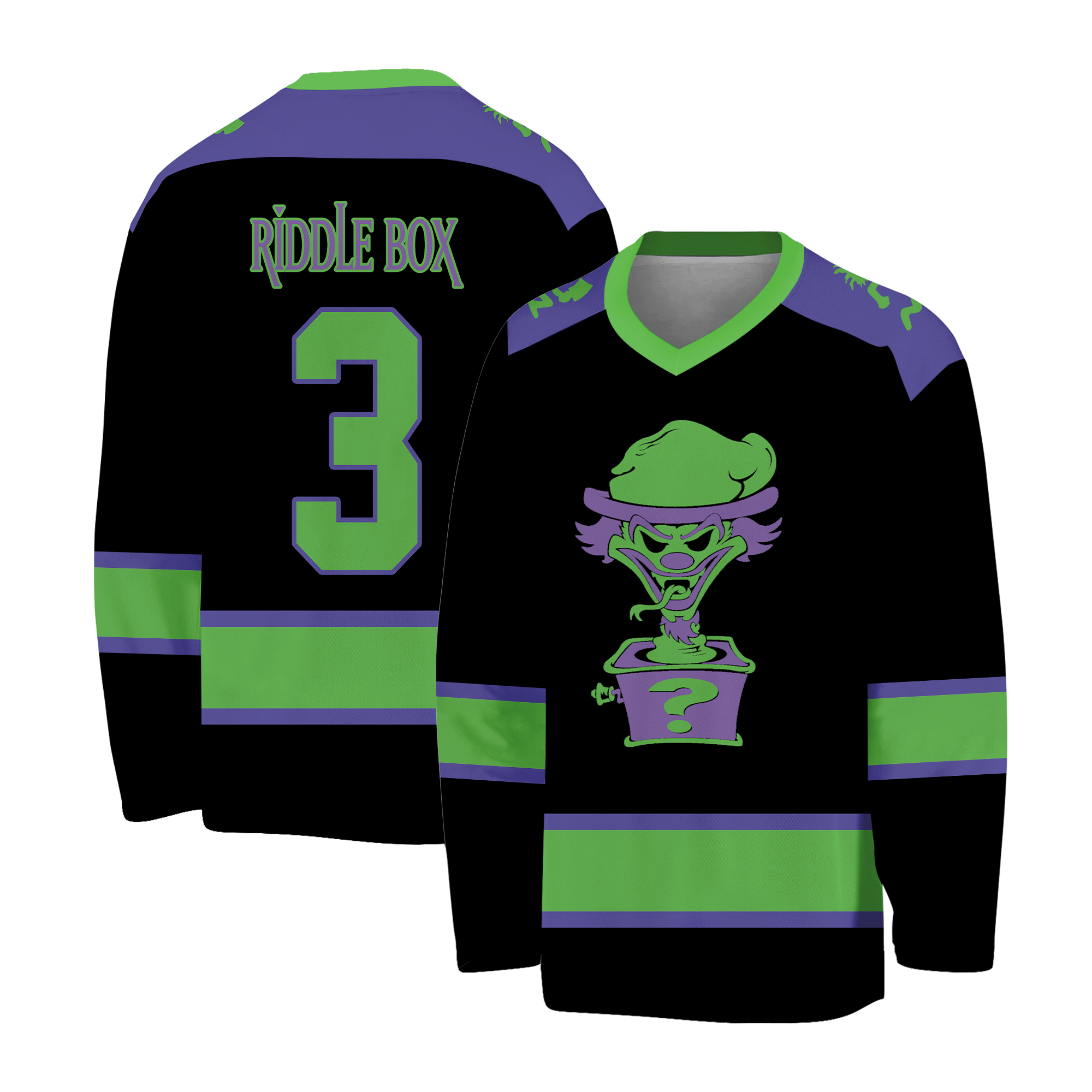 Vintage Insane Clown Posse Riddle Box Men Hockey Jersey