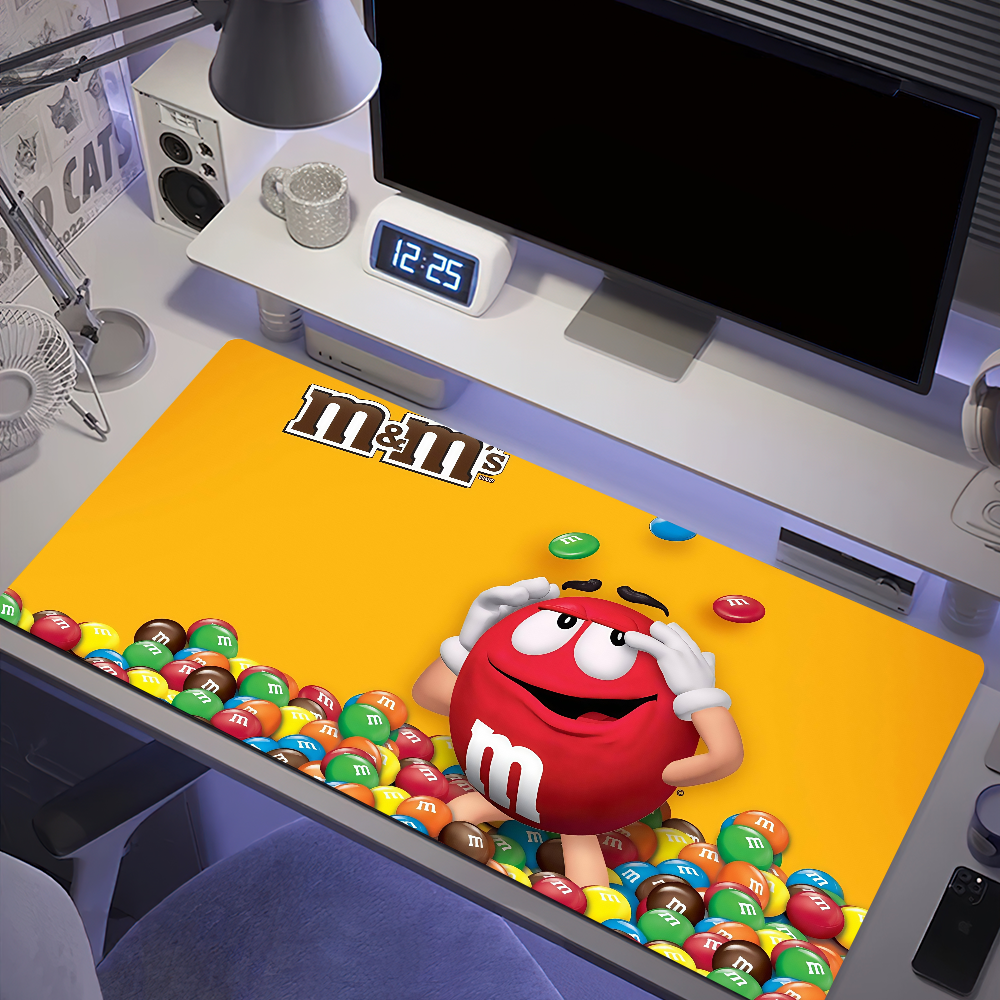 M-Ms Chocolate Desk Mat Keyboard PC and Non-slip