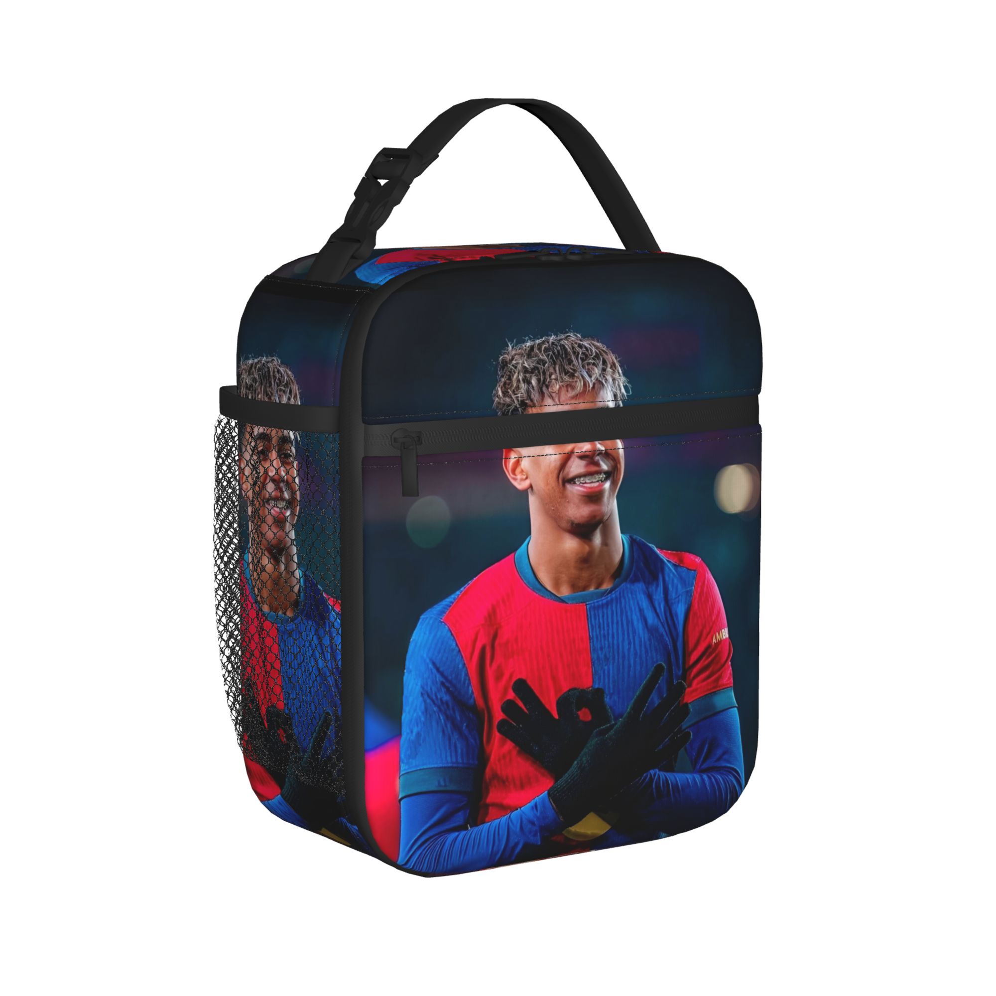 Numner 19 Lamine Yamal Insulated Lunch Bags Cooler Bag Meal Container Football Soccer Tote Lunch Box Girl Boy College Outdoor