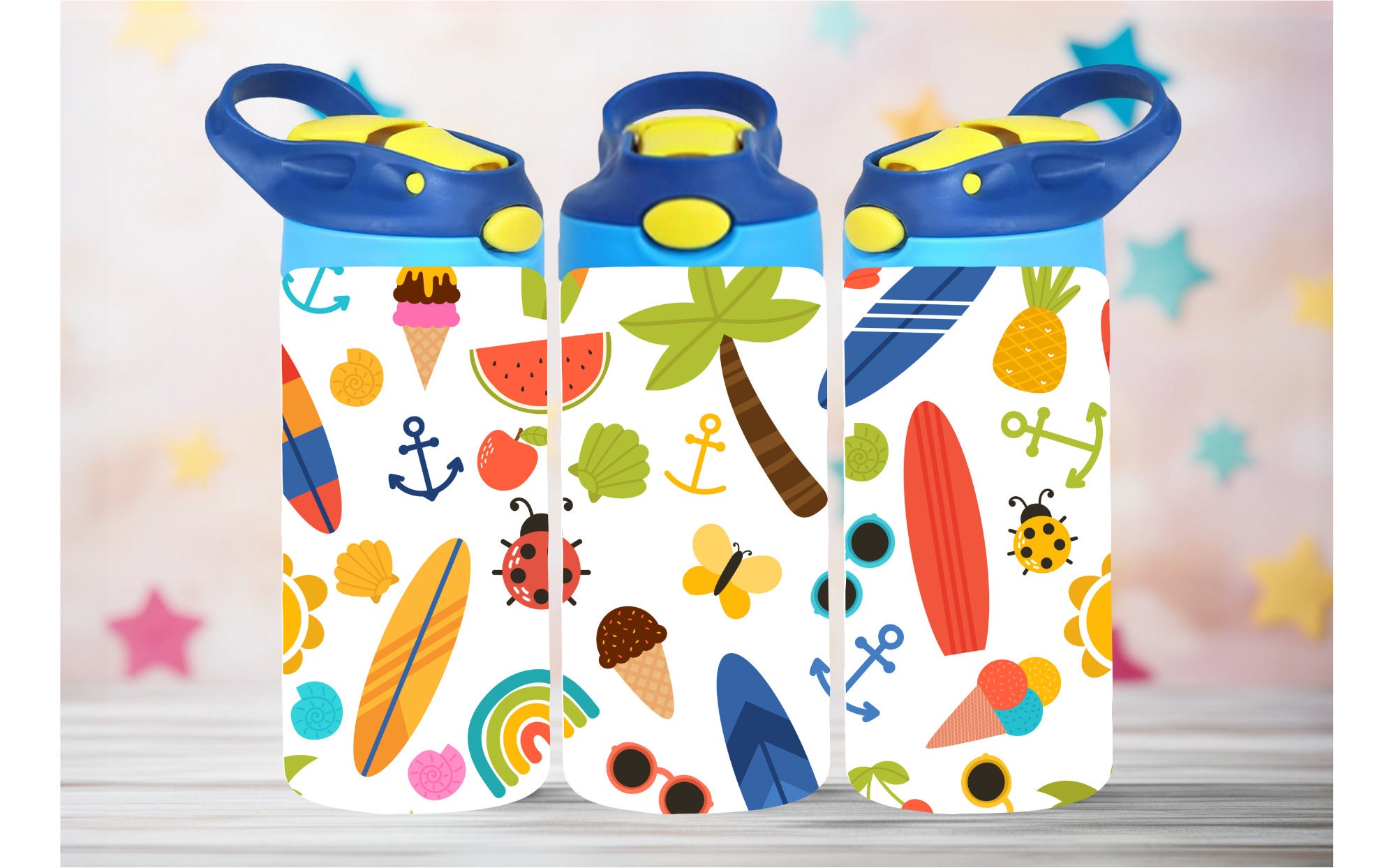 Summer Kids Tumbler Wrap, Sippy Cup Kids Tumbler Wrap 12 oz Kids