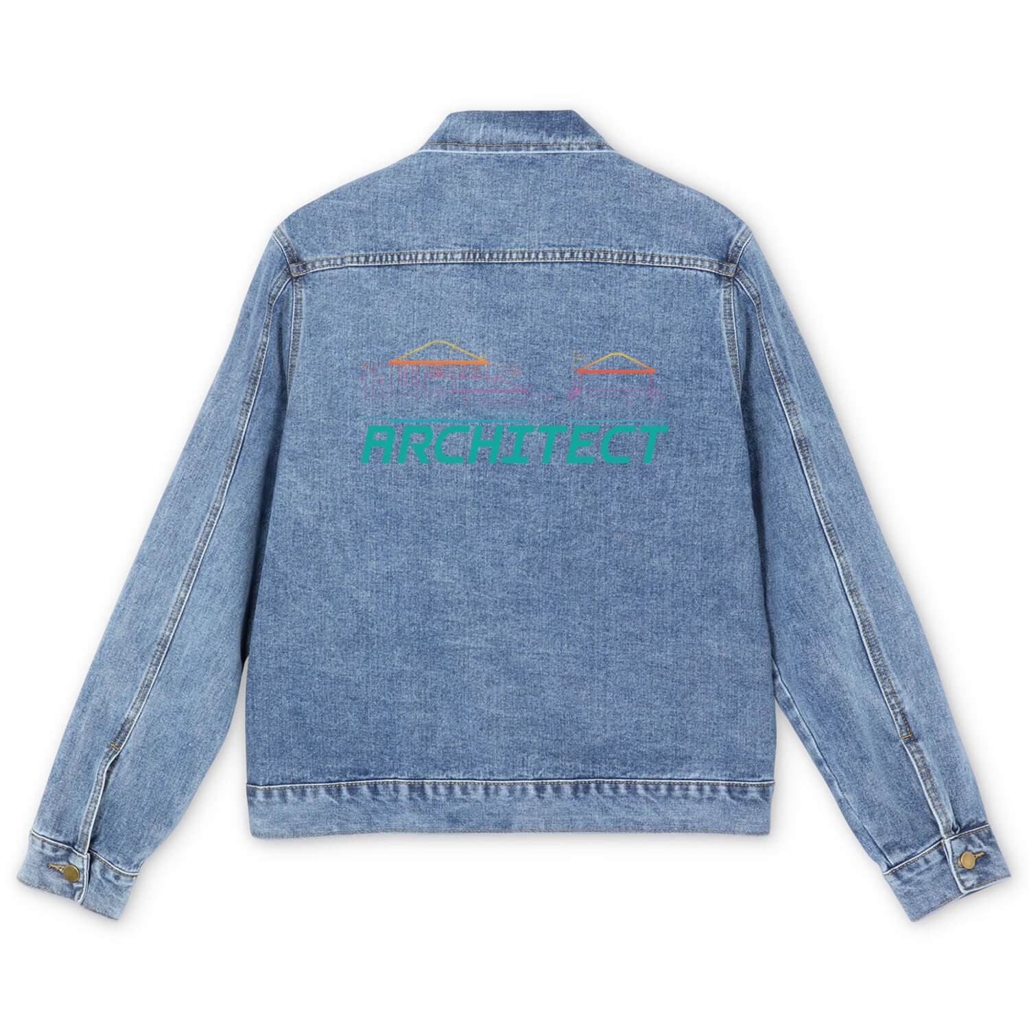 Architect Architecture Building Men's Denim Jackets