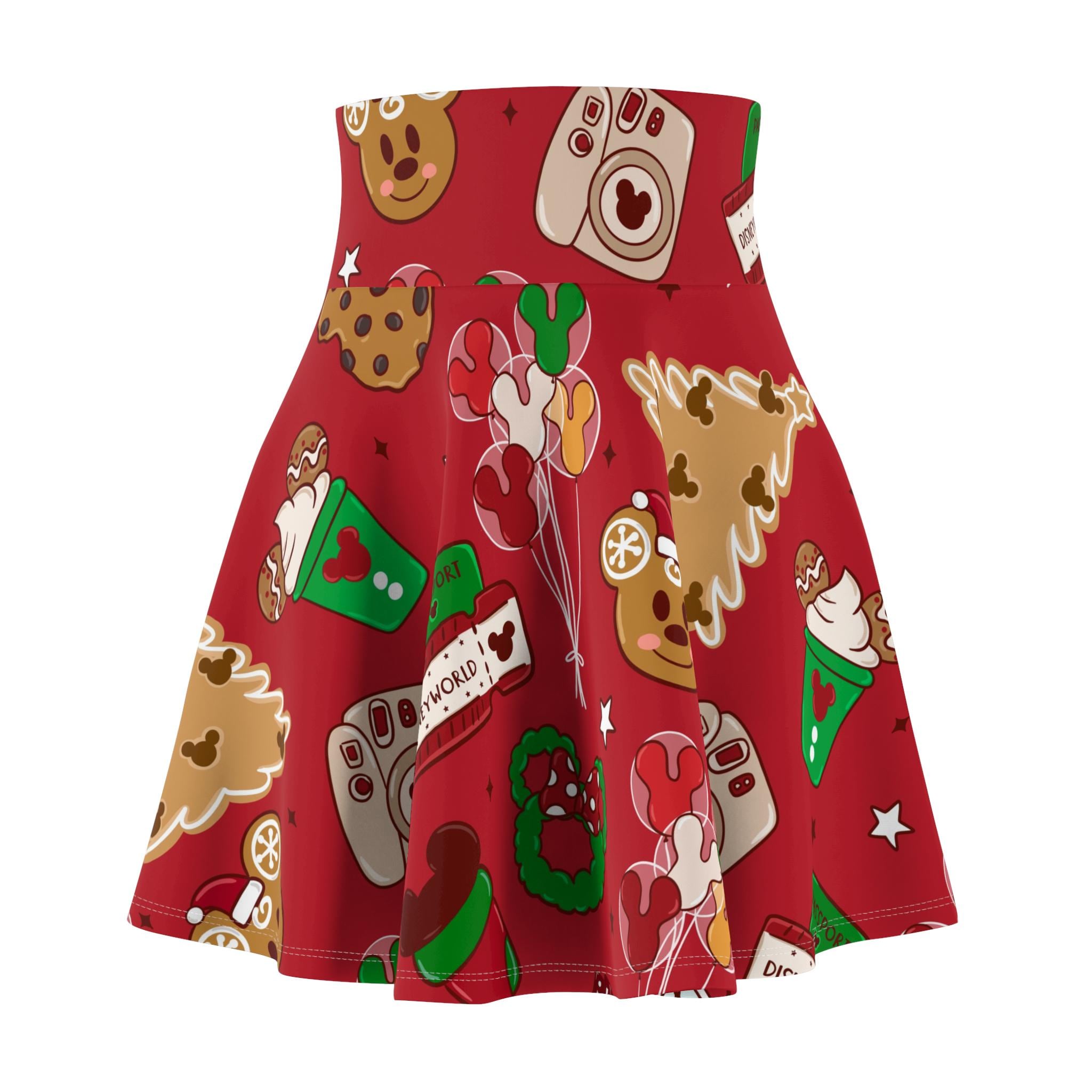 Christmas Snacks Costume Skirt: Holiday Party Running Skirt