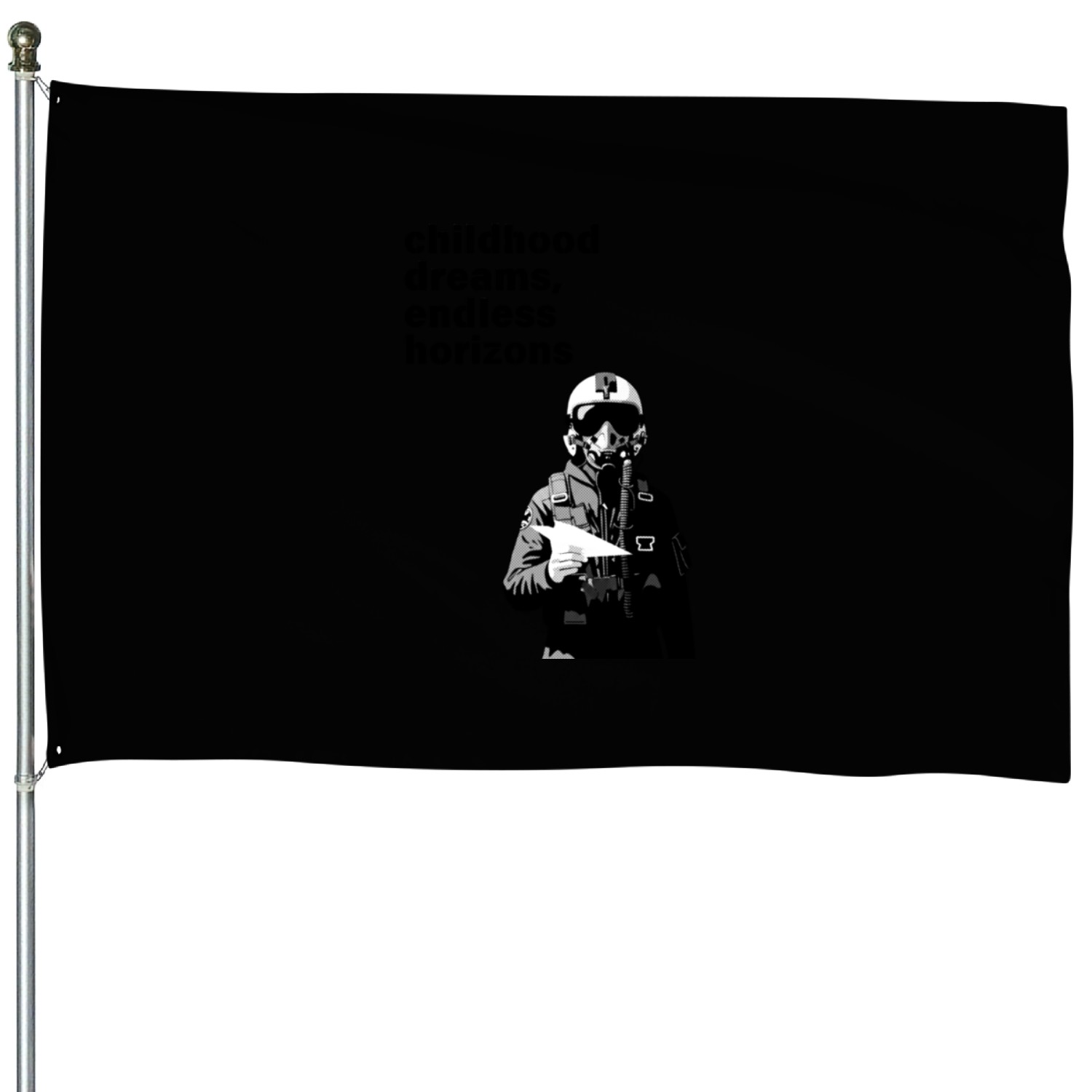 Childhood Dreams, Endless Horizons - Aviator House Flags
