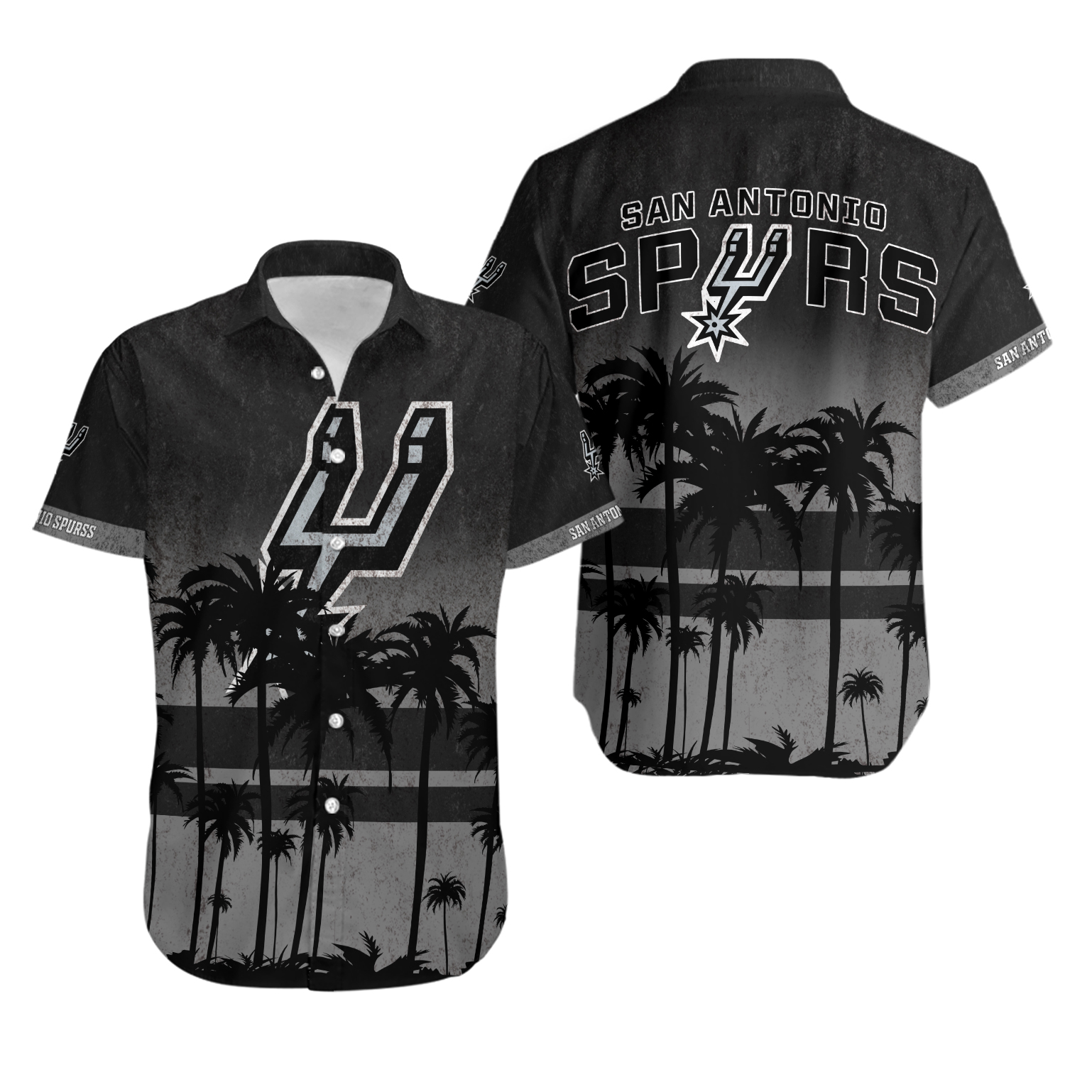 San Antonio Basketball Team Spurss Hawaiian Button Down Shirt