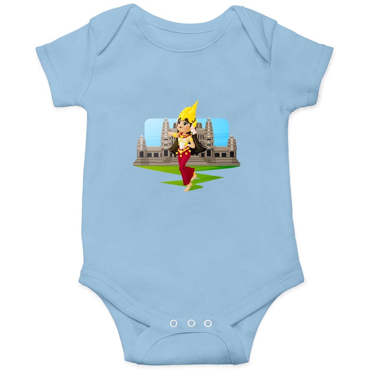 Beautiful Khmer Thai And Lao Apsara Cambodian Angkor Wat Tt Baby Bodysuit