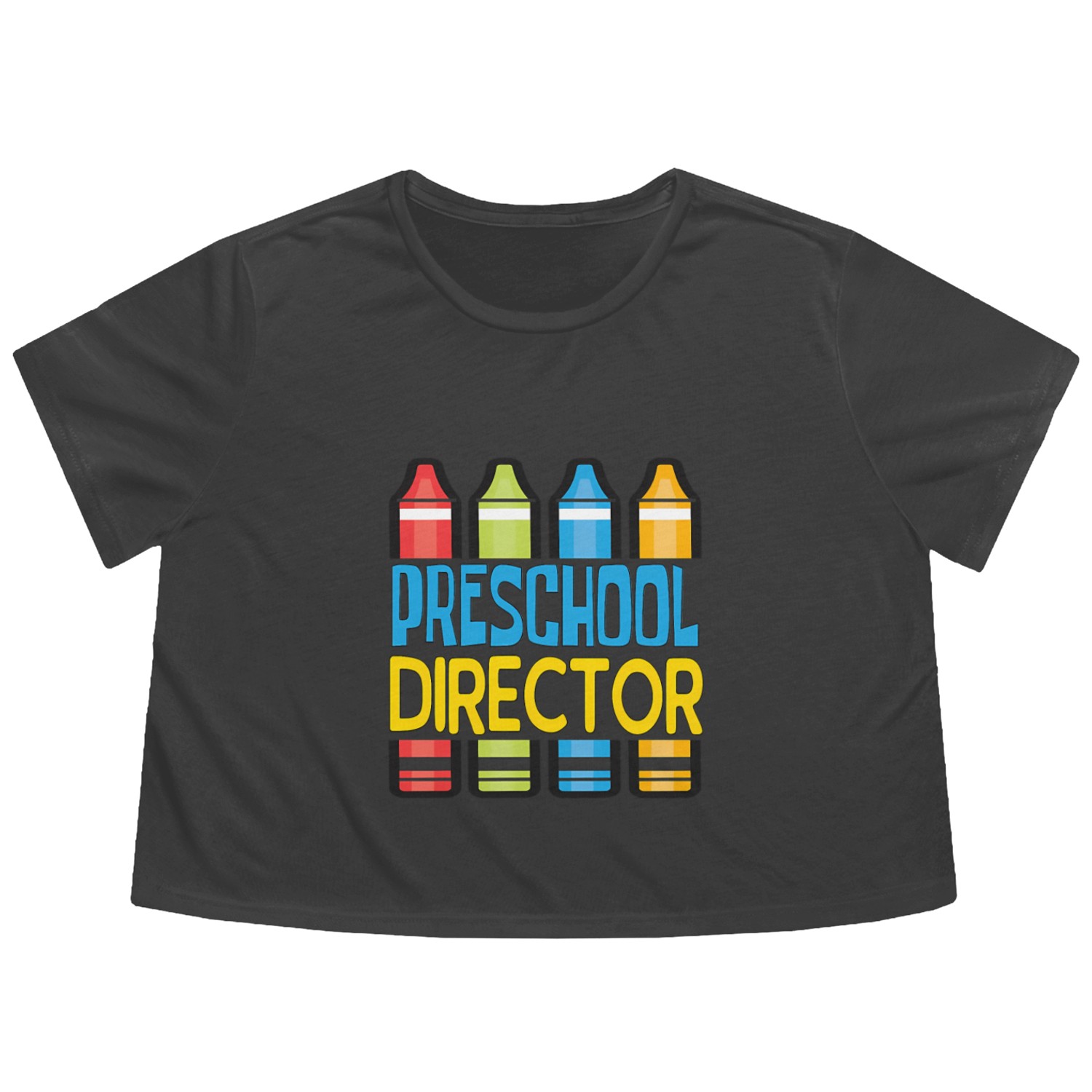 Preschool Director Flowy Cropped Tees