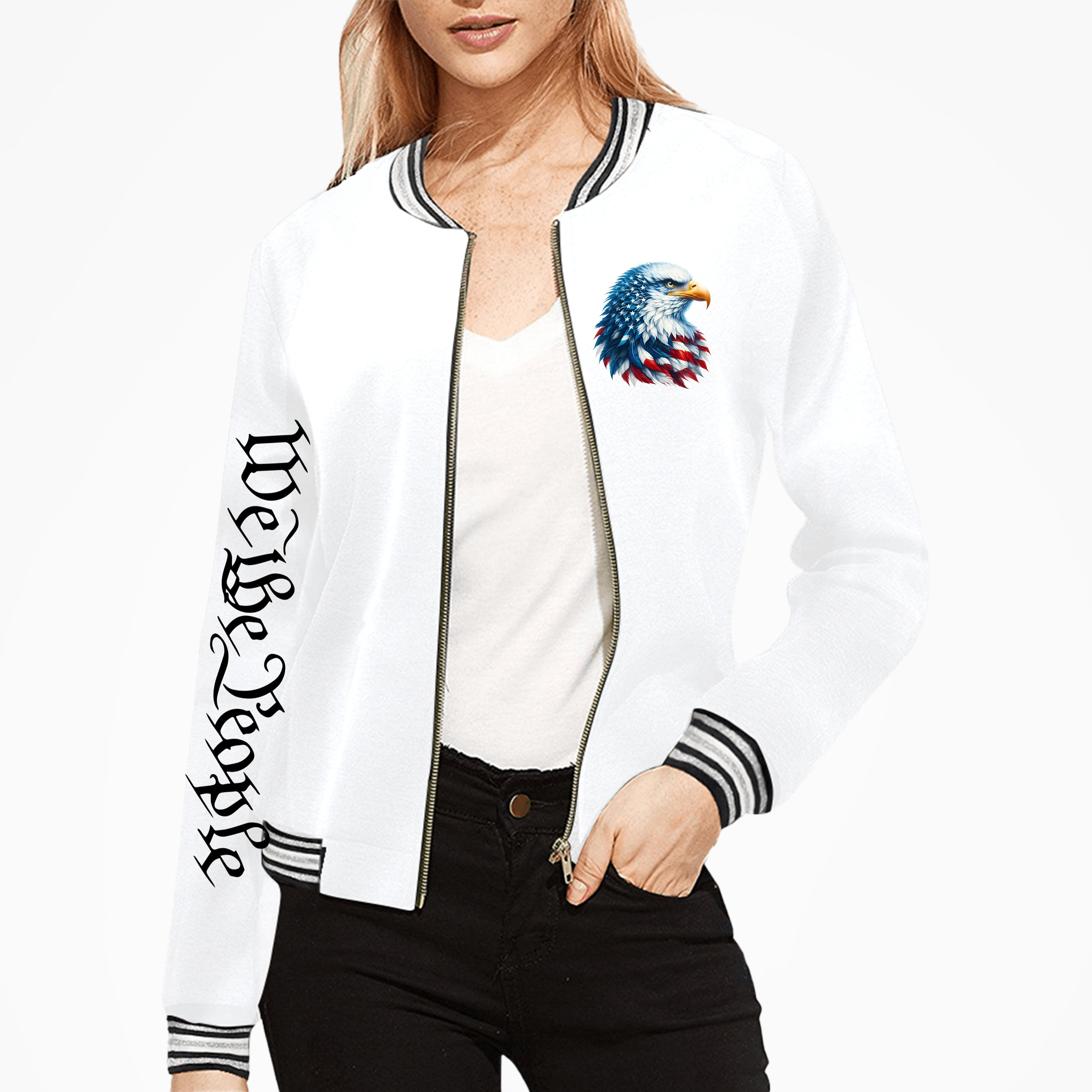 American Eagle - 1- Women's Varsity Jacket (AOP)