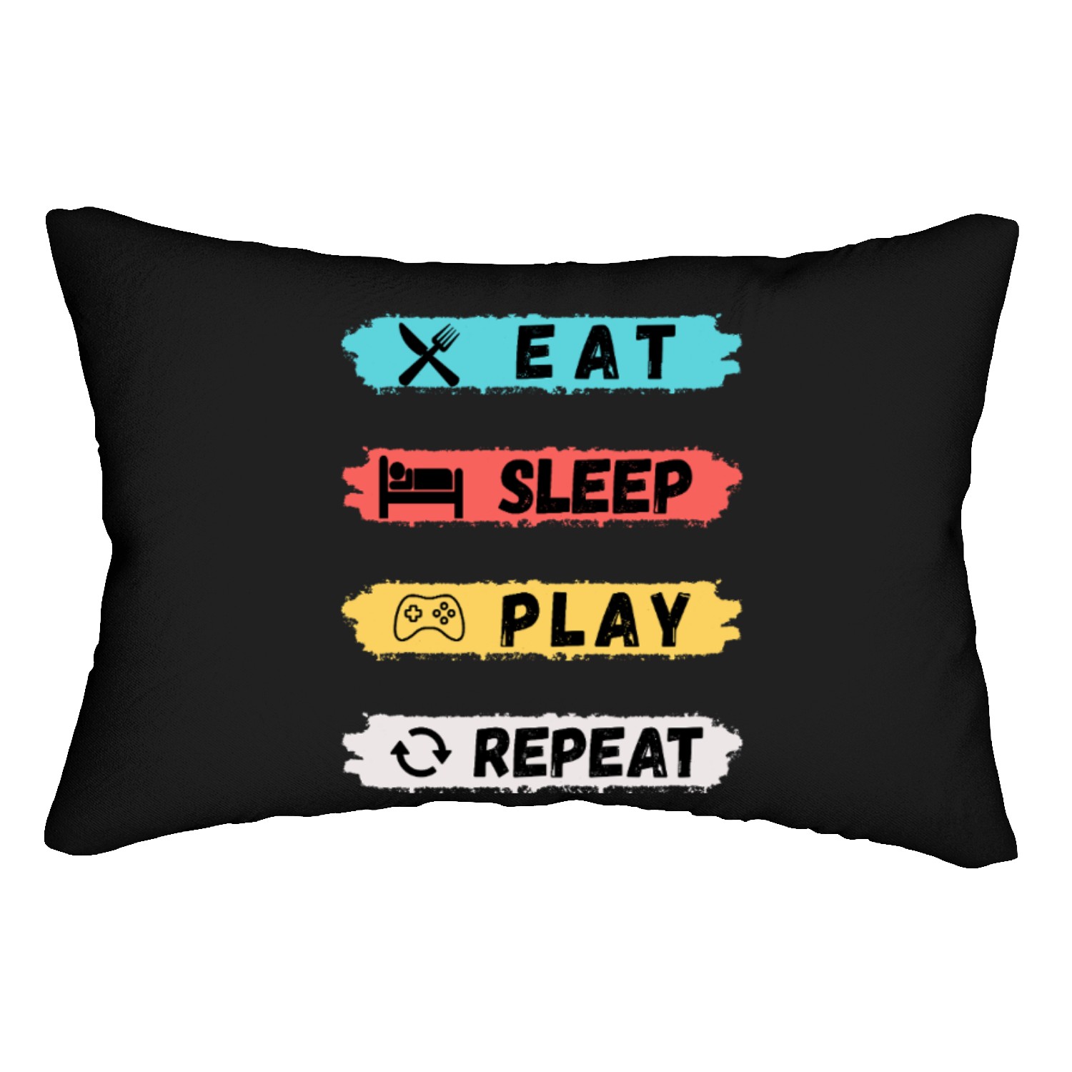 Eat Sleep Play Lumbar Pillows