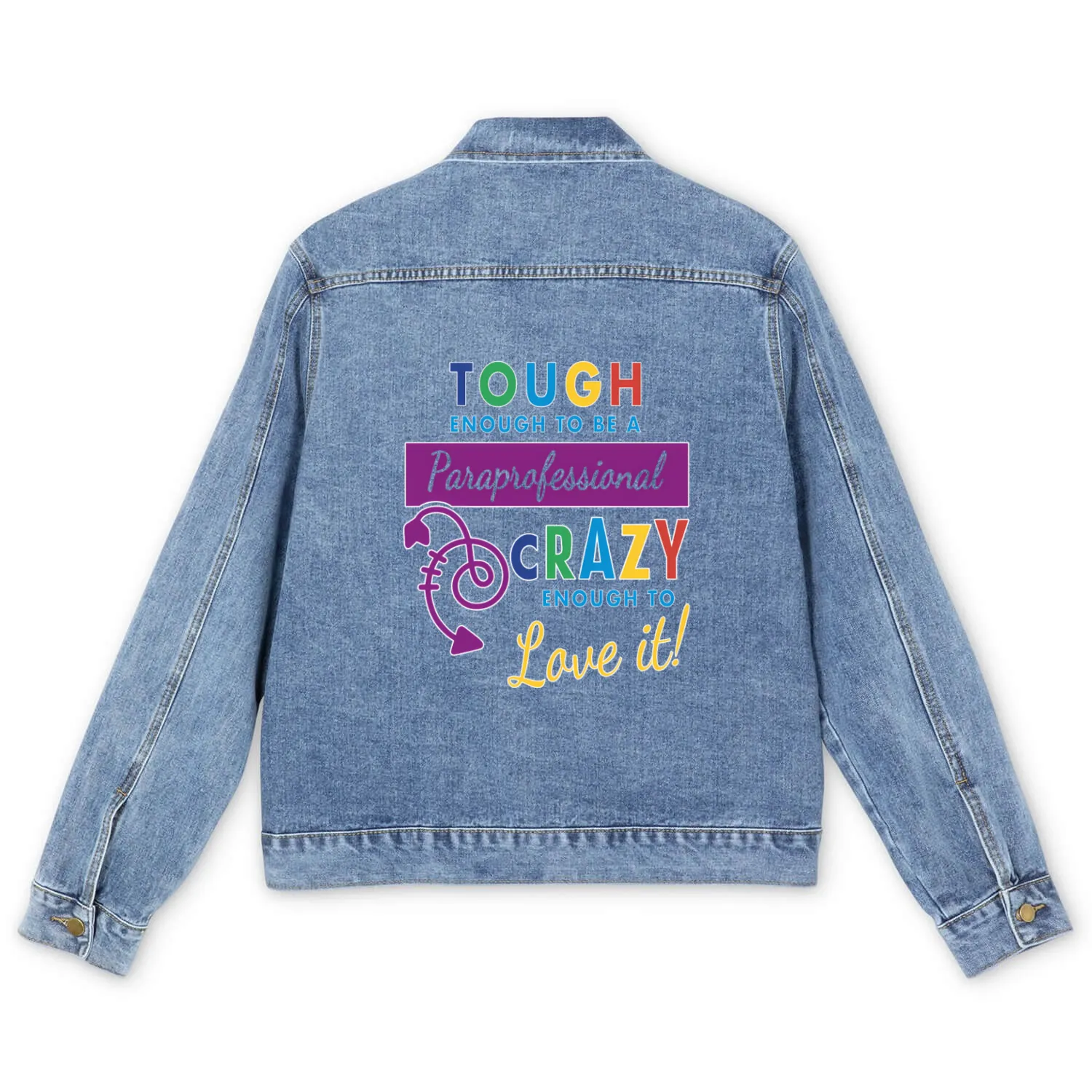Teacher Assistant For Paraprofessional Men's Denim Jackets
