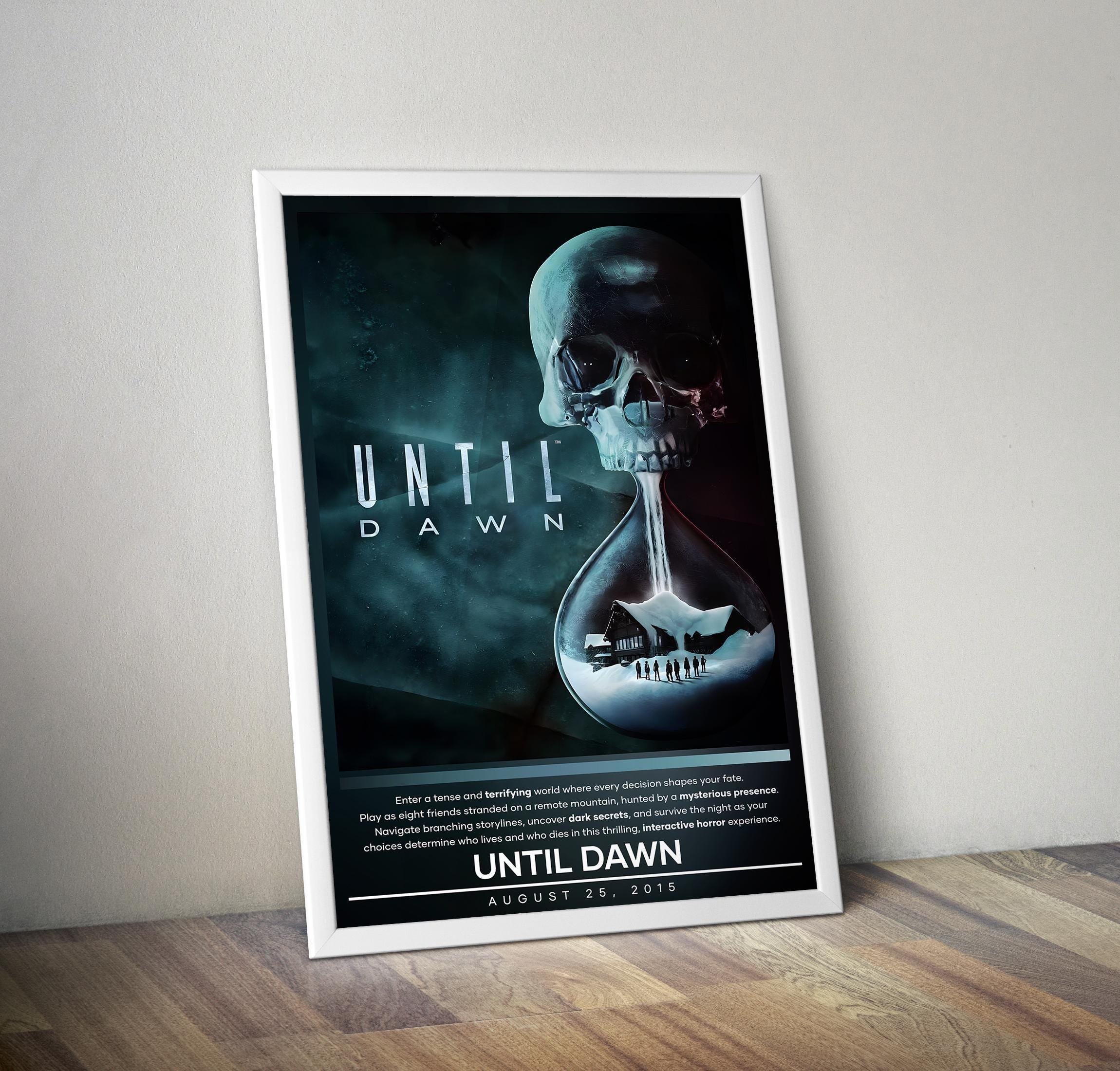 Until Dawn Poster | Until Dawn | Gaming Poster | Video Game Poster | Wall Decor Poster