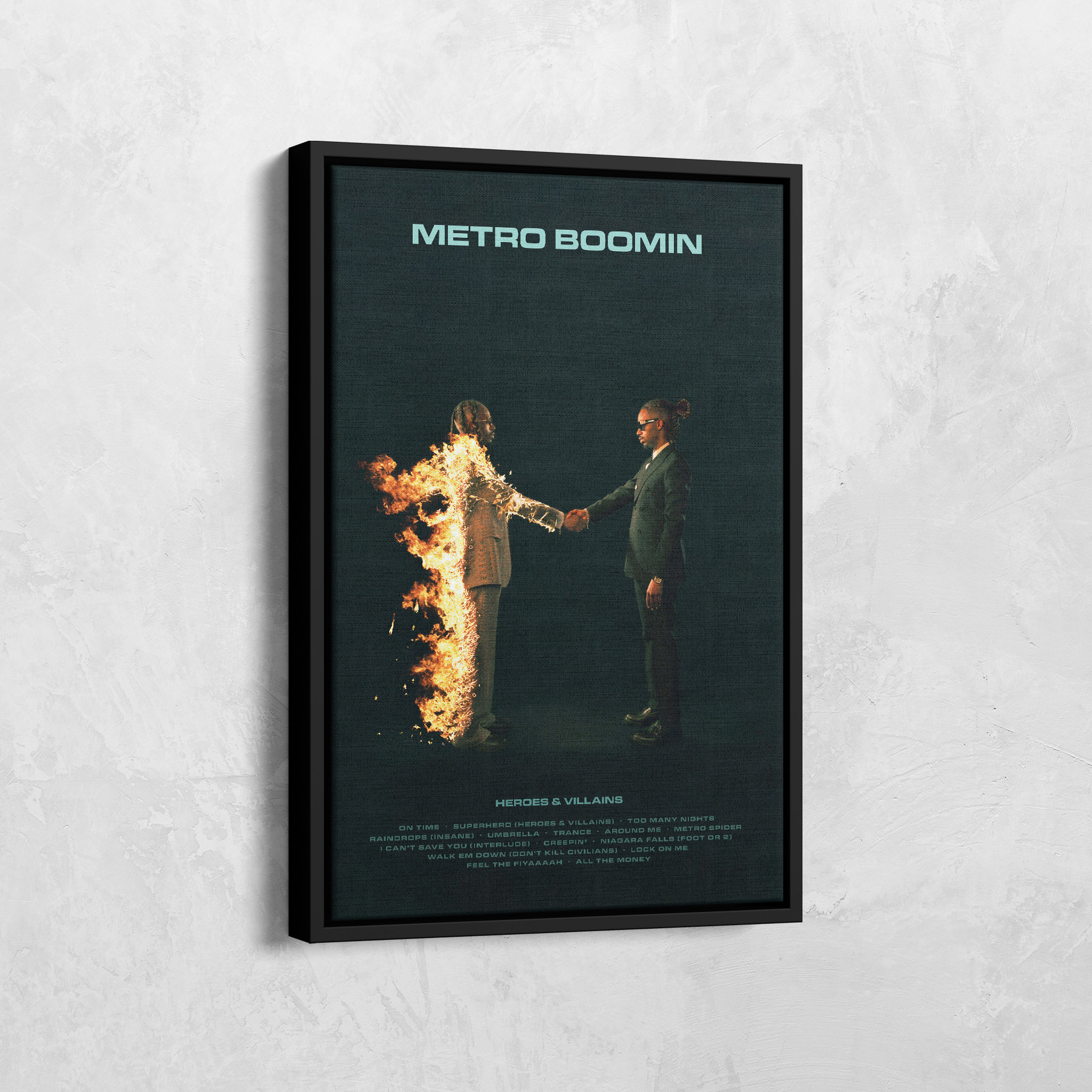 Metro Boomin Poster, Heroes & Villains Poster Album , Album Art, Album Cover Posters, Music Poster, Music Gifts