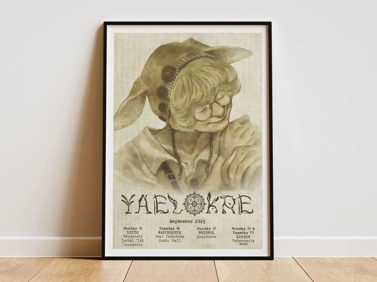 YAELOKRE Cole's 2025 UK Tour Poster Music Concert Art Print Vertical Premium Matte Poster