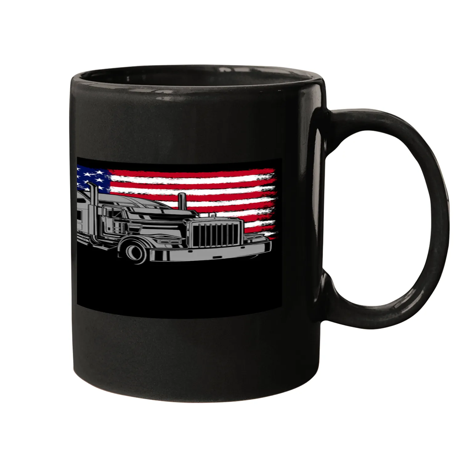 Truck Fun Mens Road Trucker Eat Sleep Drop Loads Repeat Trucking Mugs