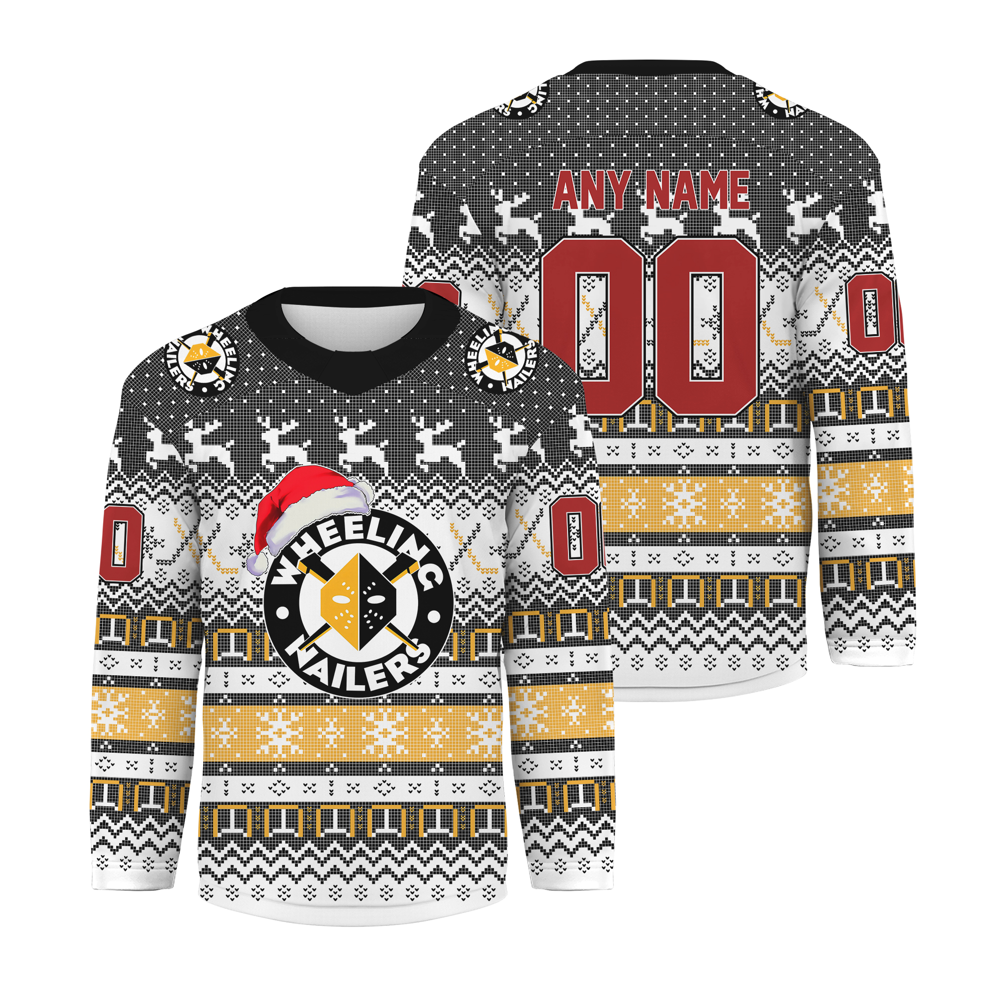 Personalized Wheeling Nailers Special Christmas Hockey Shirt Design
