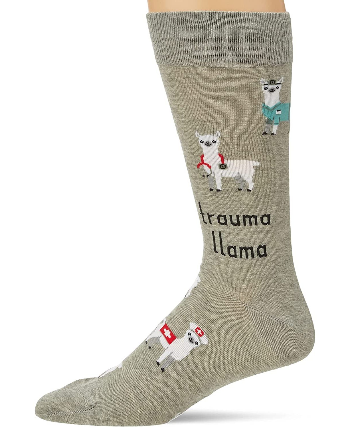 Hot Sox mens Conversational Slack Crew Socks