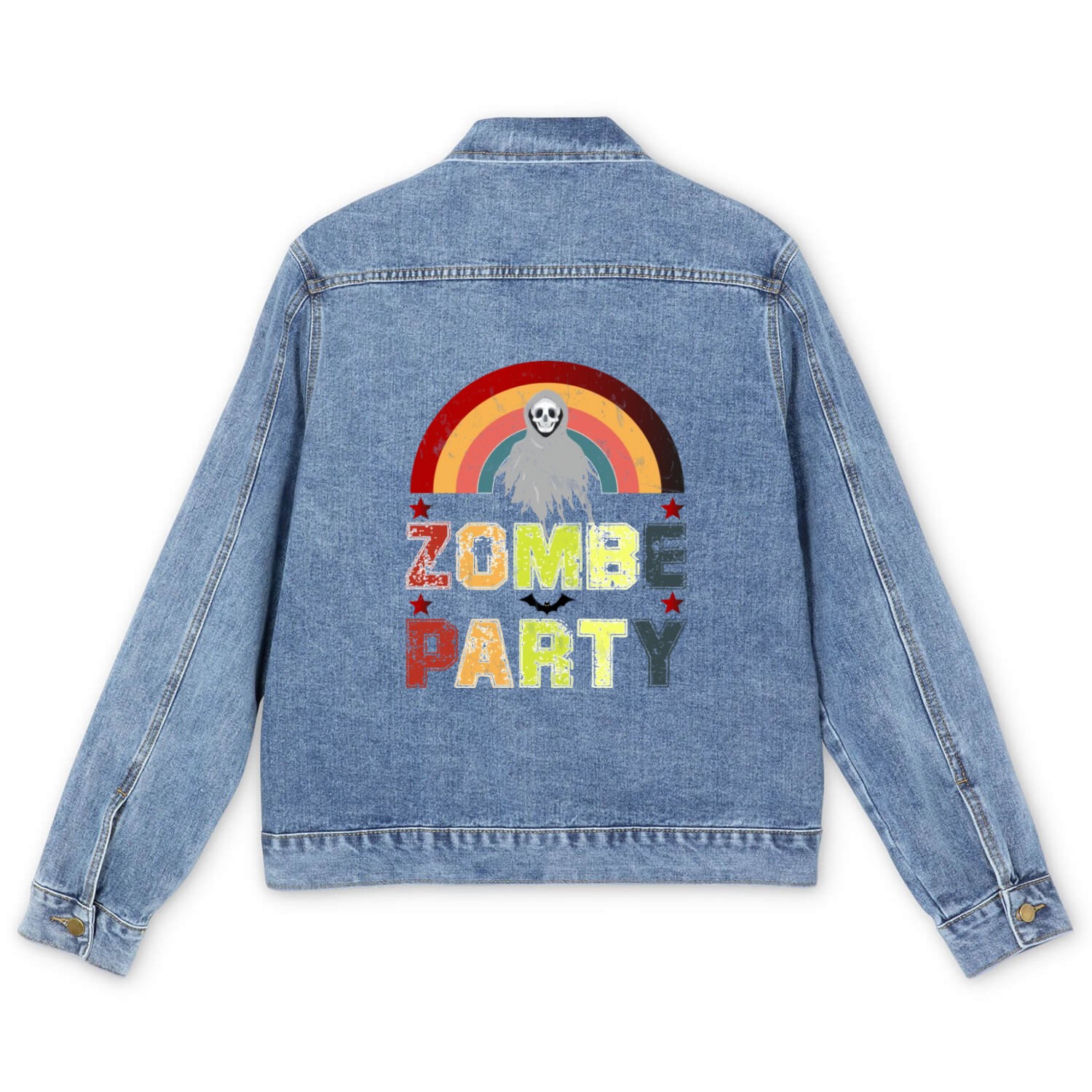 happy halloween Men's Denim Jackets