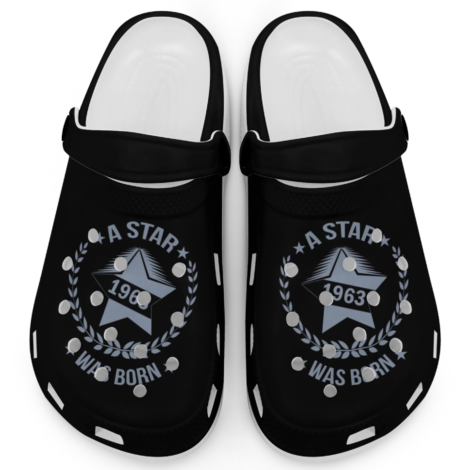 A star was born in 1963 Born in 1963 Birthday 60 Clogs