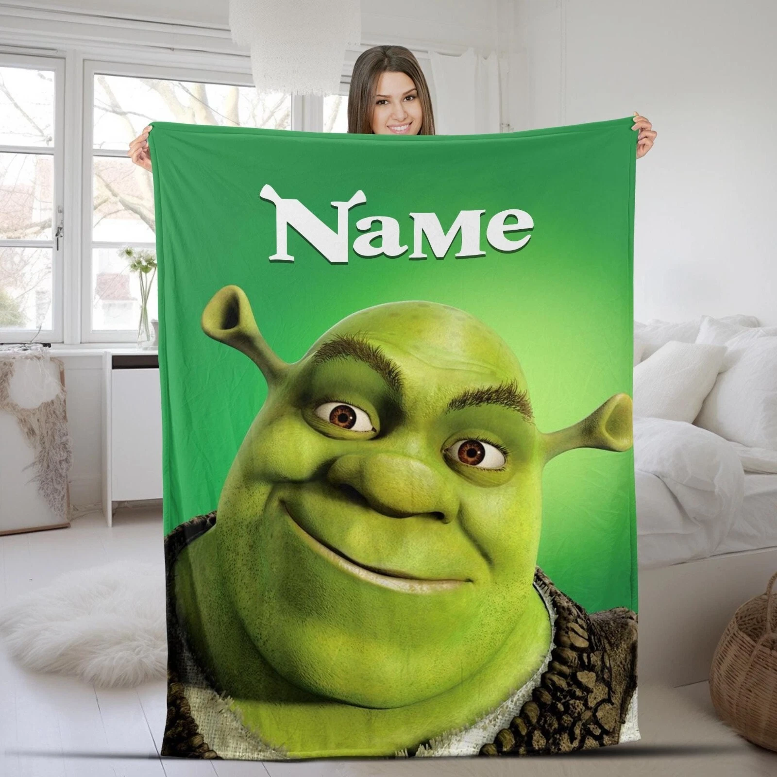 Personalized Shrek Characters Quilt Blanket, Gift For Shrek Film Fans Quilt Blan