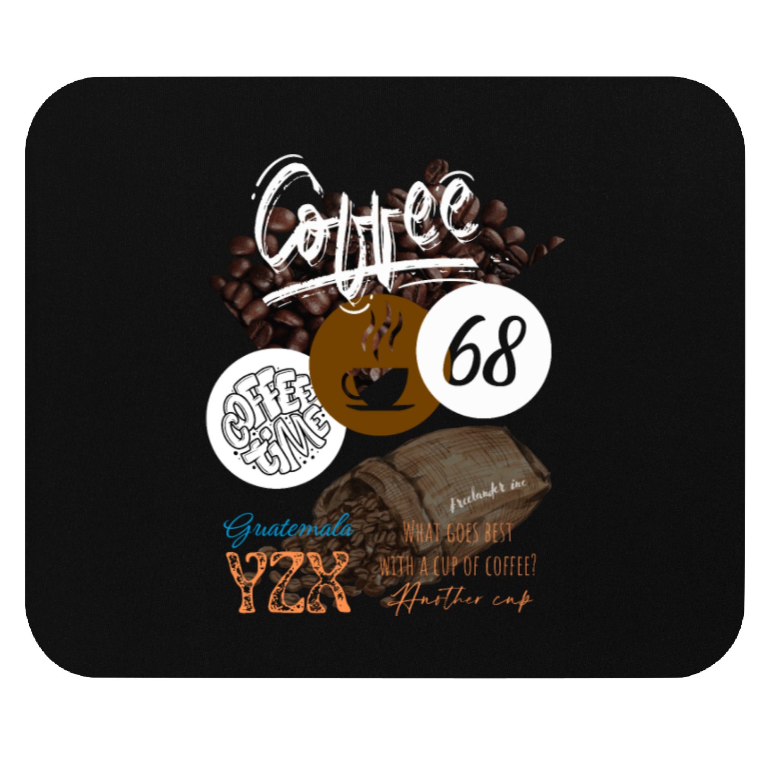 Vintage coffee time Mouse Pads