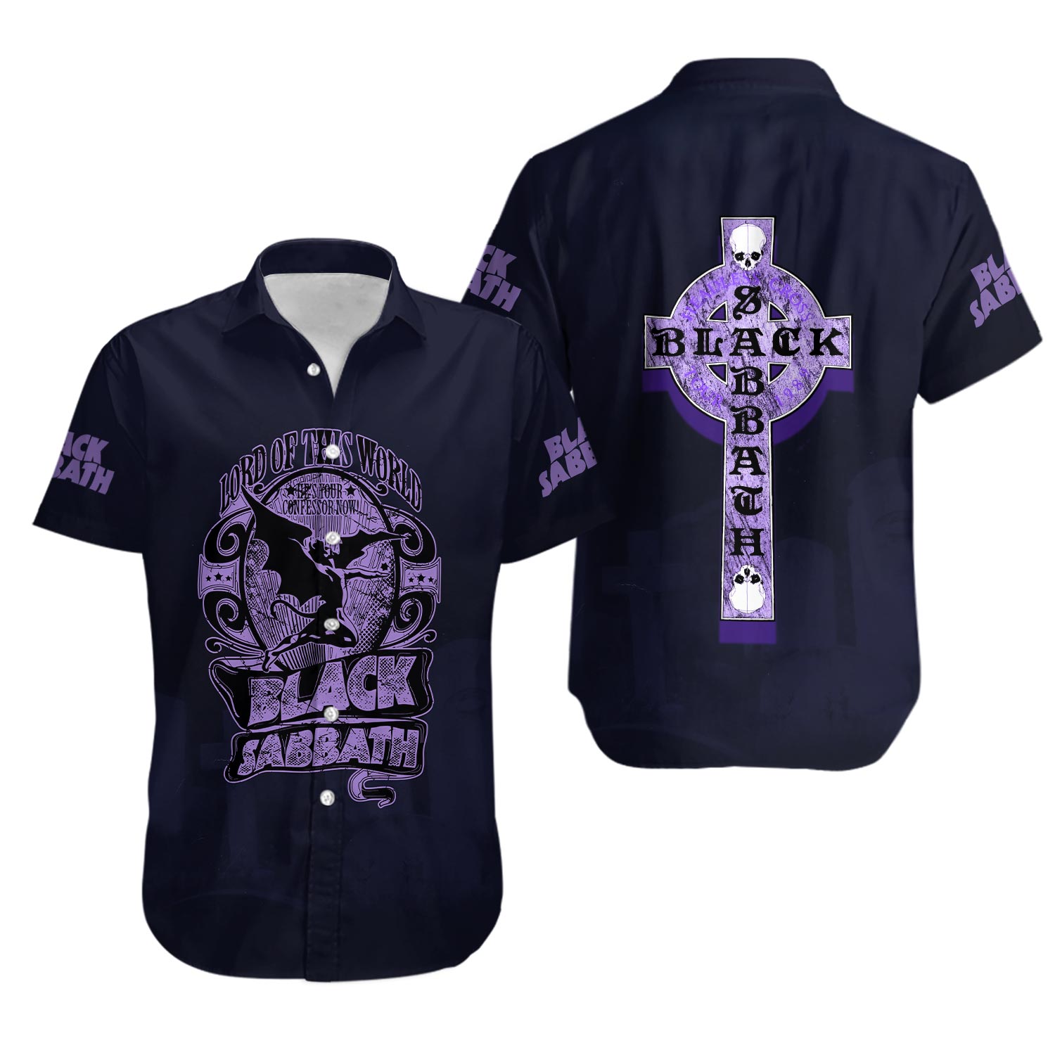 Black Sabbath Hawaiian Shirt, Summer Size S-5XL