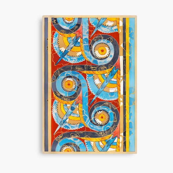 Minoan Fresco spiral ca. 1400–1200 B.C Canvas