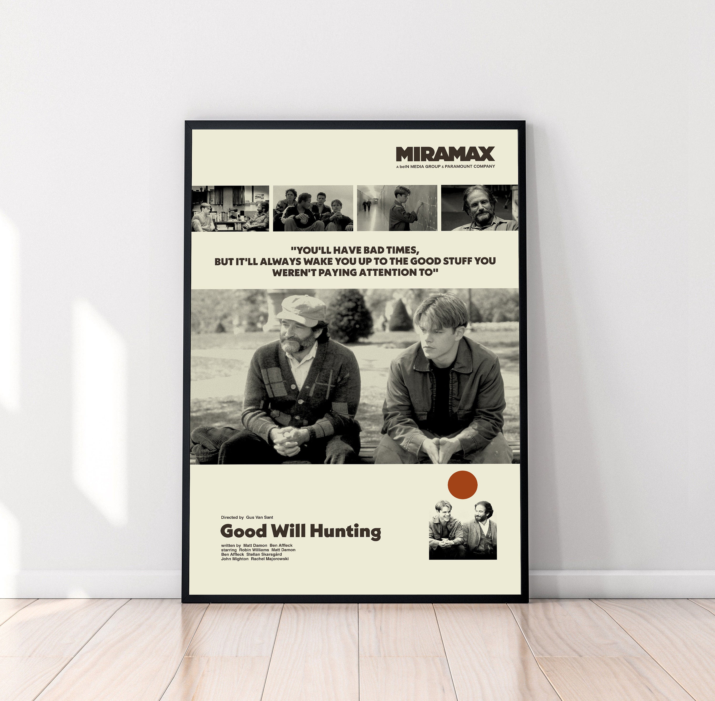 Good Will Hunting Movie Poster, Good Will Hunting Poster, Retro Poster, Midcentury Poster, Retro Poster