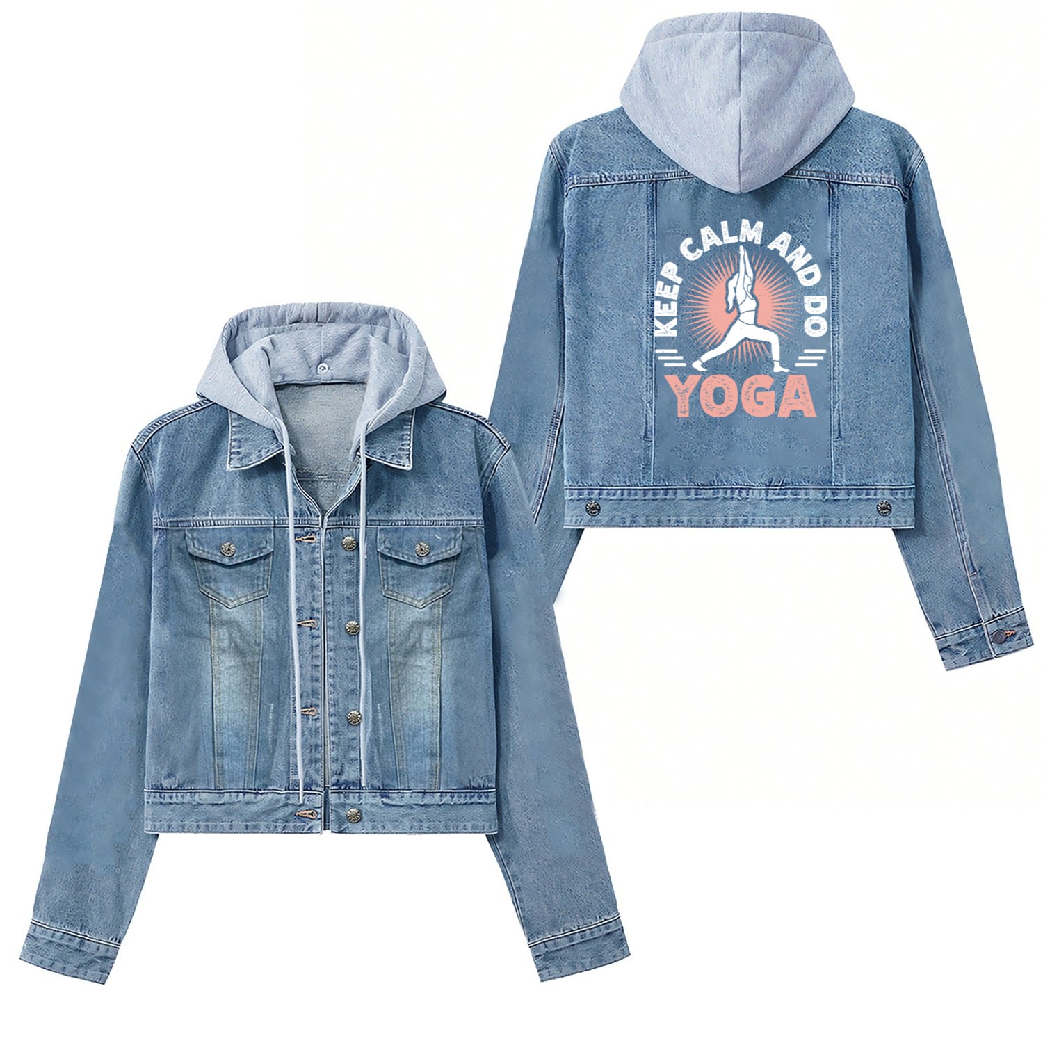 Keep Calm And Do YOGA Women's Denim Jackets