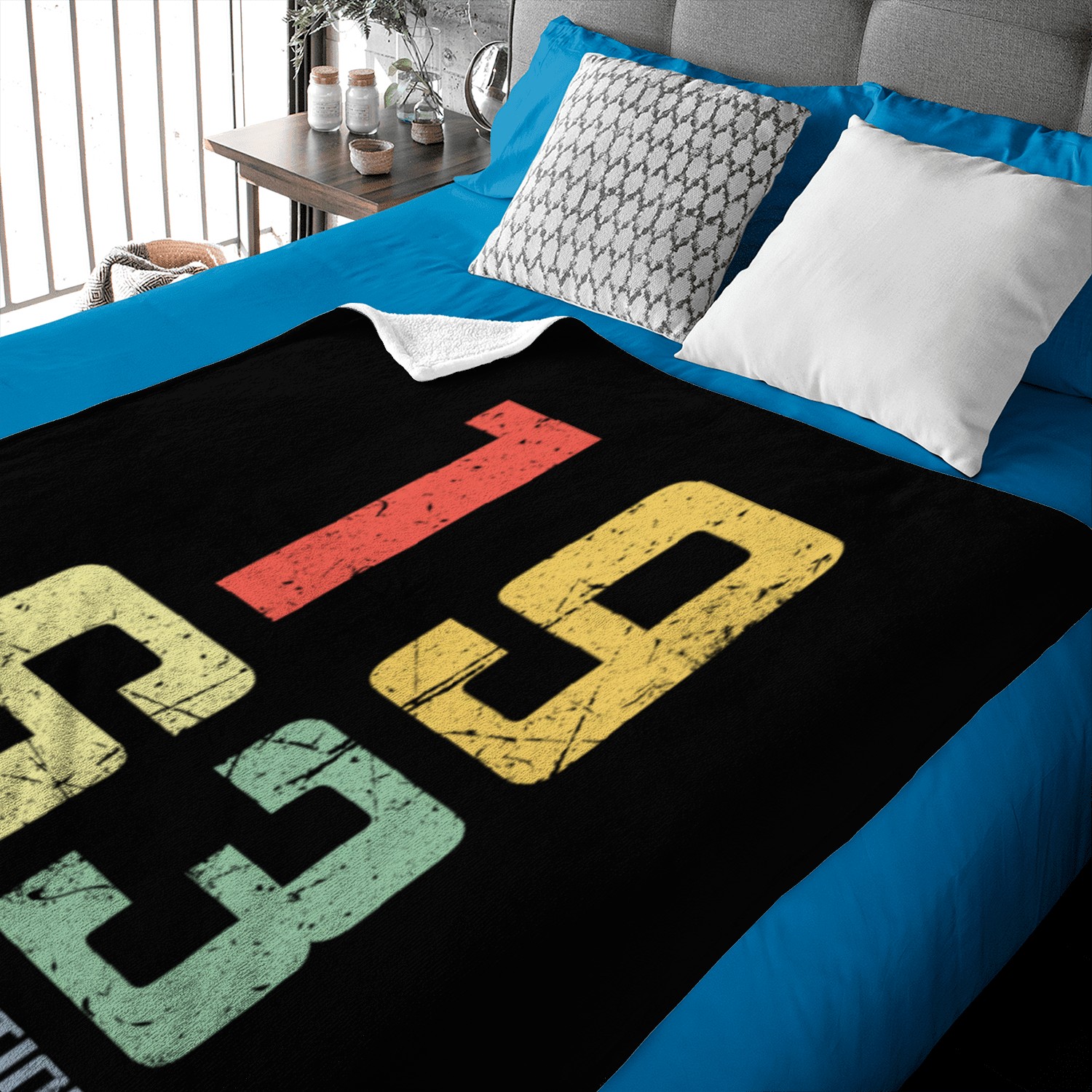 60 Years Vintage 1963 Retro 60th Birthday Baby Blankets