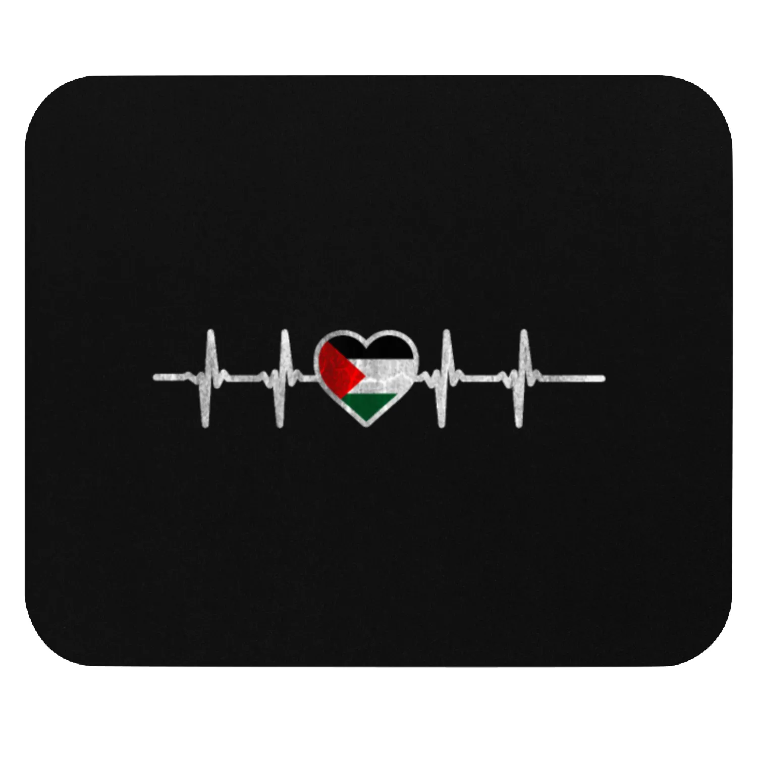 Palestine Heartbeat Mouse Pads