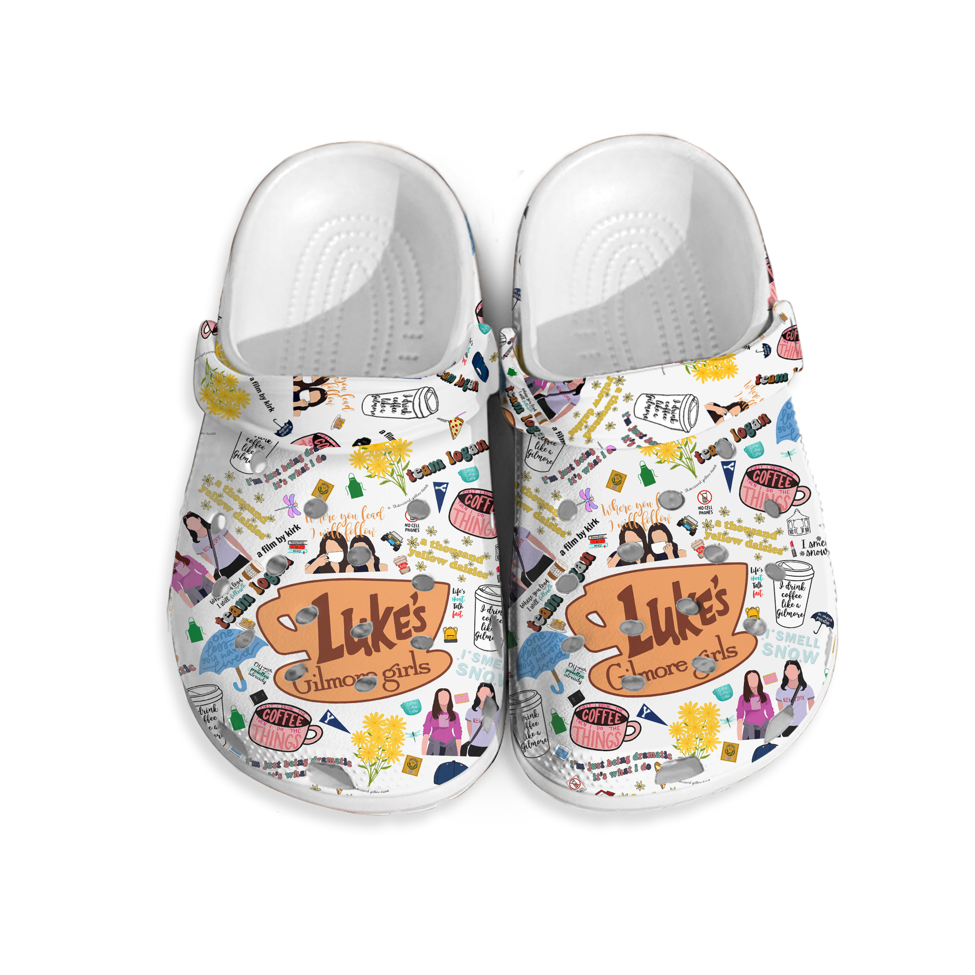 Gilmore Girl Shoes, Lukes Coffee Sandals, Stars Hollow Sandals, Lukes Dinner Stars Hollow Slippers, Tv Shoes Movie Gift, Christmas Gift