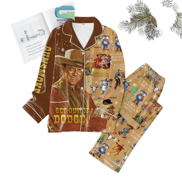 Gunsmoke Get Out Of Dodge All O Need For Christmas Is Vacation Pajamas Set