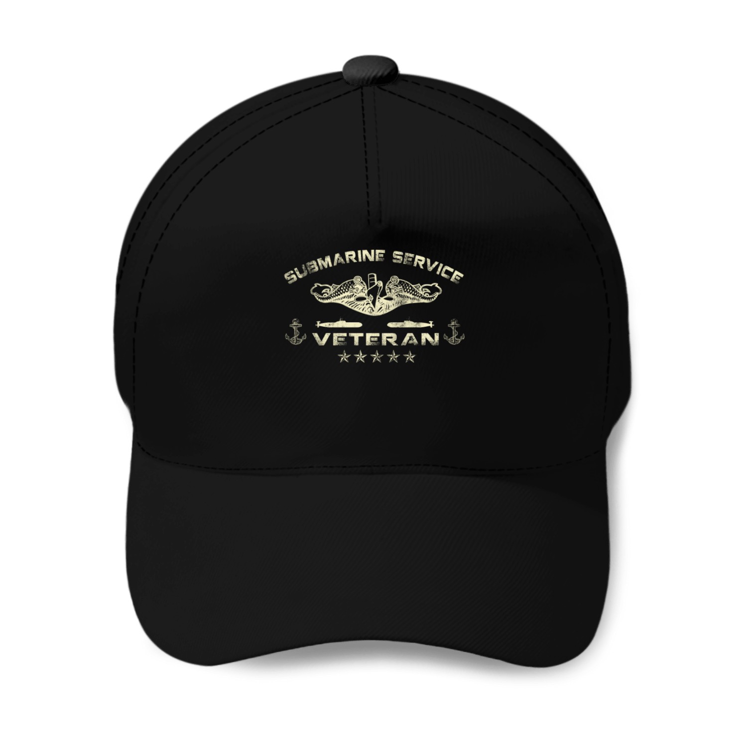Vintage US Navy Submarine Service Veteran Baseball Caps