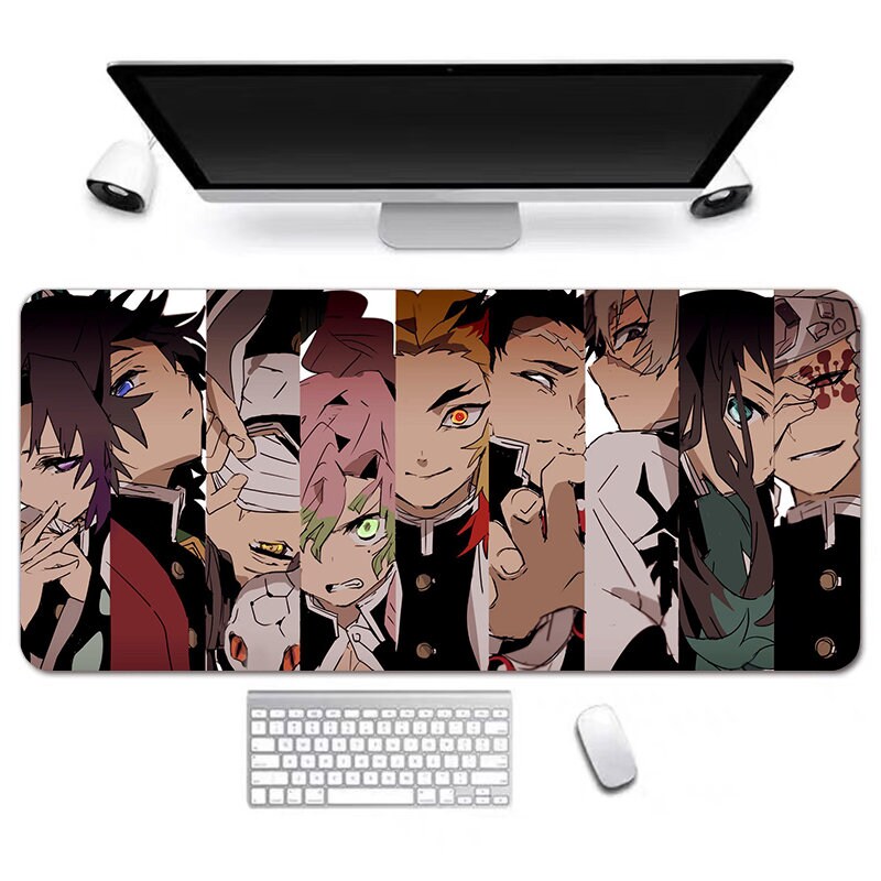 Anime Desk Mat, Long Desk Mats, Aesthetic Gaming Mousepad, Gift Idea